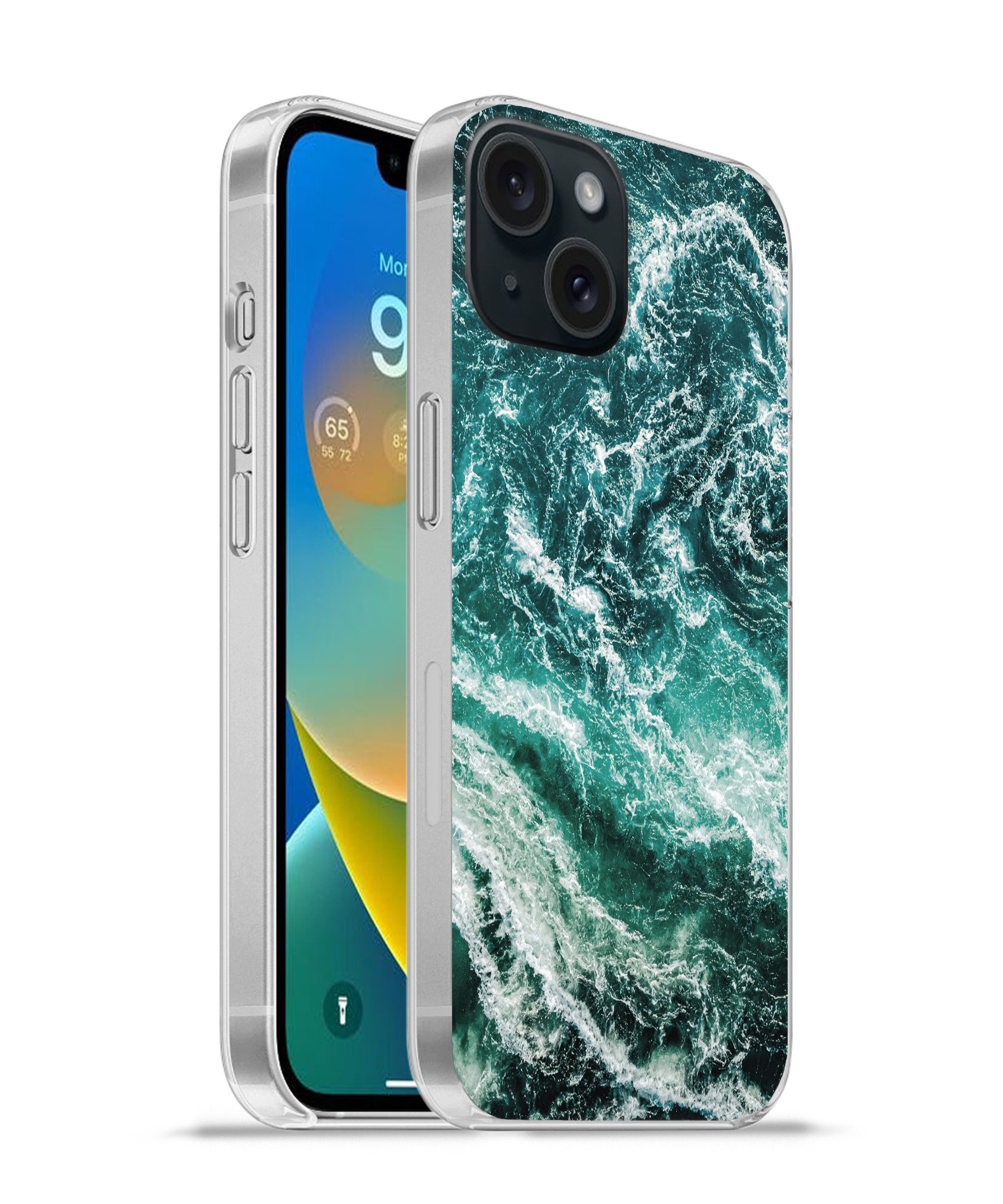 MuchoWow Handyhülle für Apple iPhone 15 Marmor - Gemustert - Natursteine, Smartphone-Bumper, Print, Handy Schutzhülle Dünn