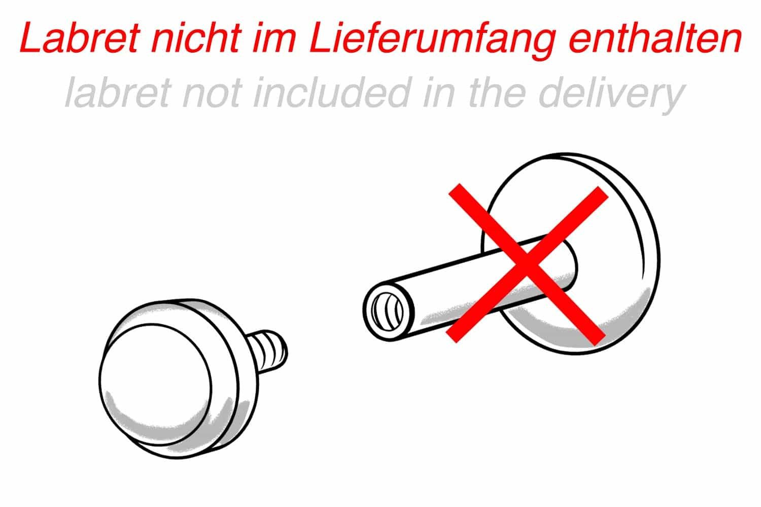 PIERCINGLINE Piercing-Set Titan Schraubaufsatz mit Außengewinde günstig online kaufen