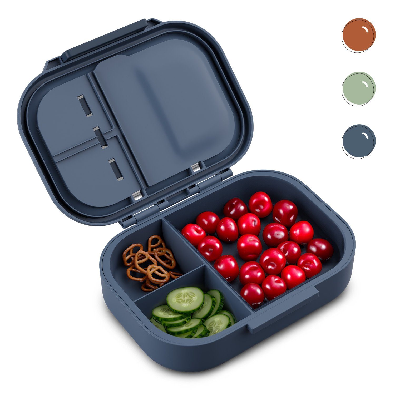 Frischhaltedose Klarstein Lunchbox Fächer, Tritan, Bunko (Packung) 3