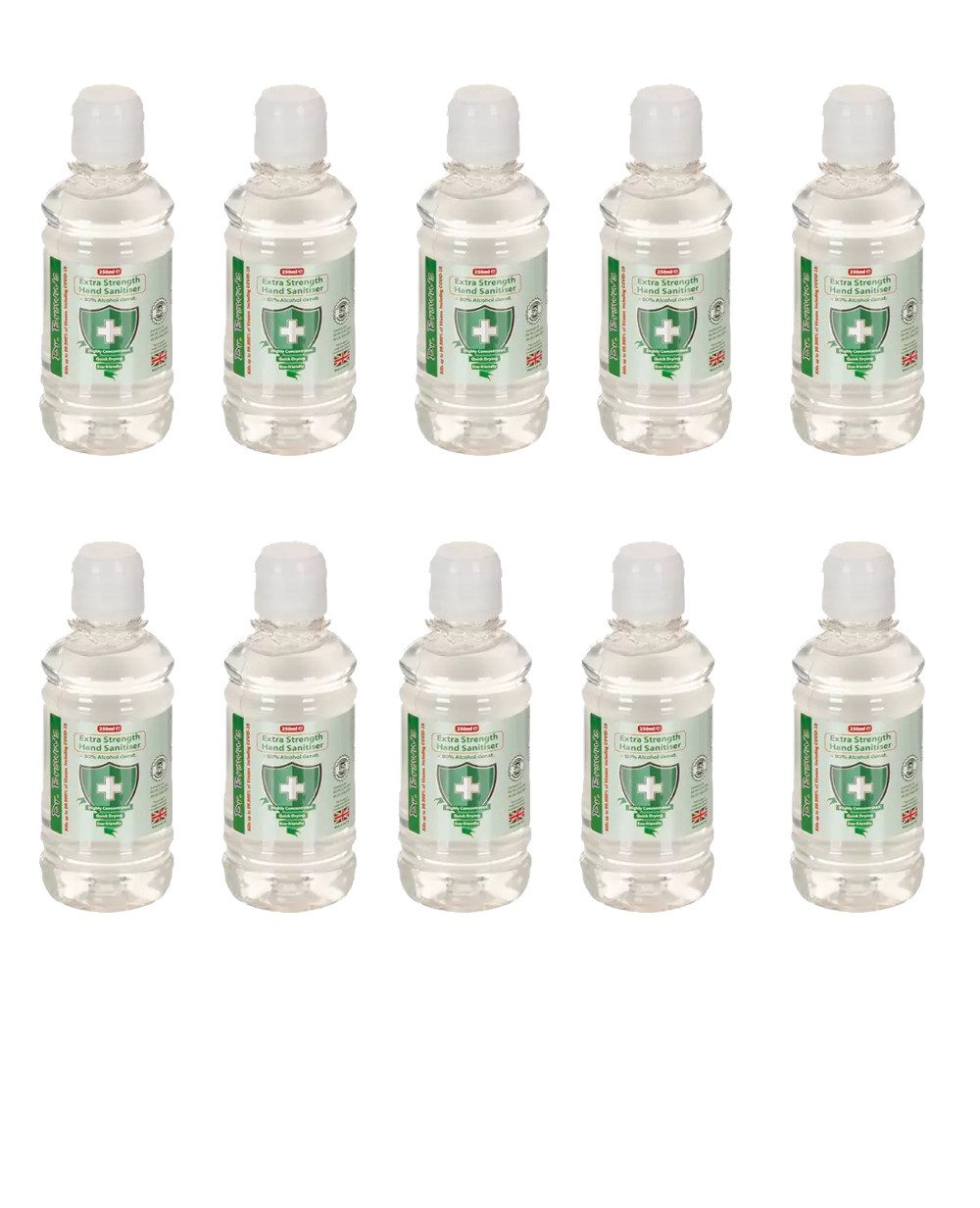 DR BROWN' S [10Er] Desinfektionsmittel Spender Hände Desinfektion Gel Hand-Desinfektionsmittel (1-St. Schnelles Trocknen Gel 250ml Haut)