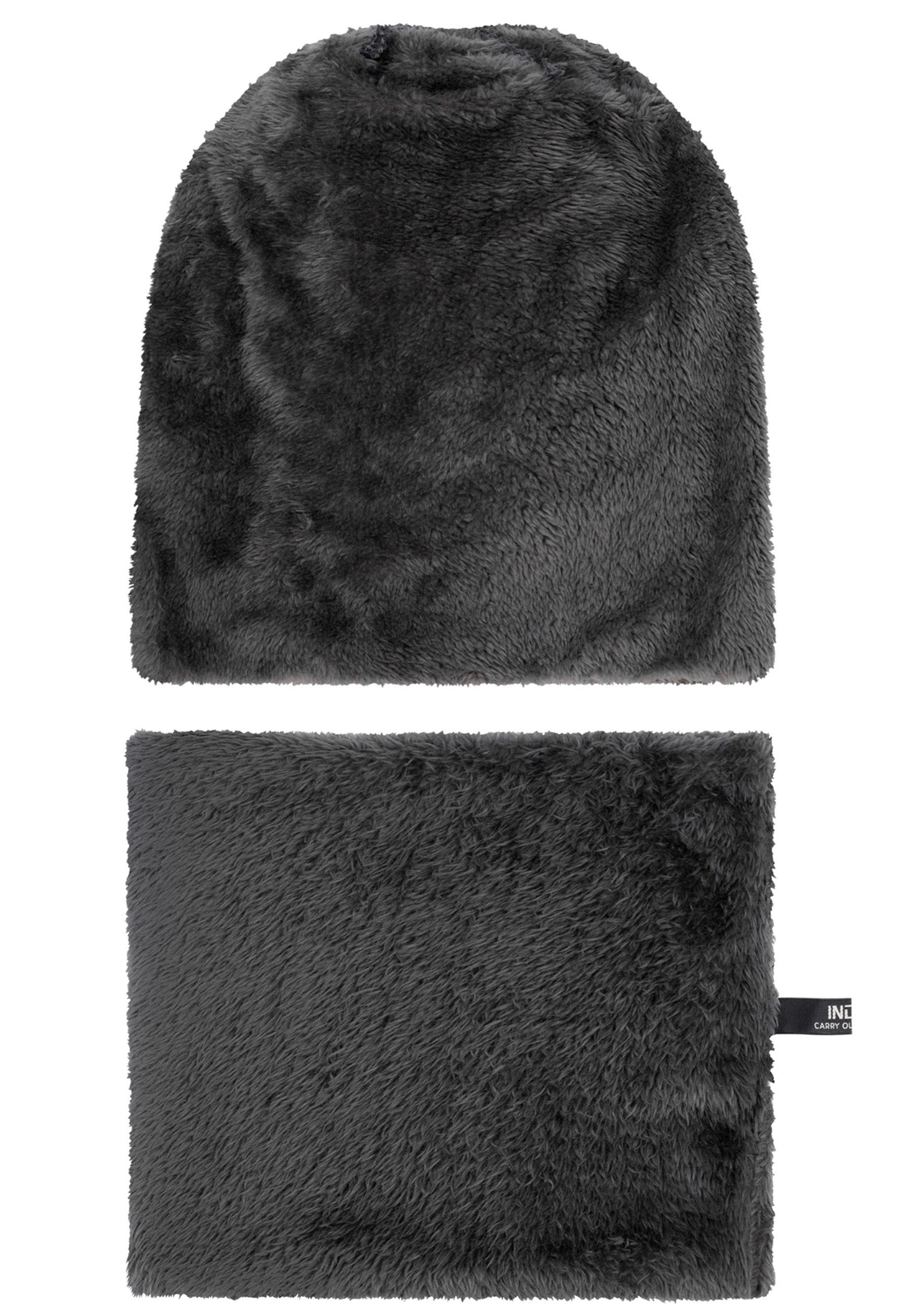 Indicode Strickmütze Herren Siracusa Strickmütze Herrenmütze Set (2-St) Set aus Mütze & Schal