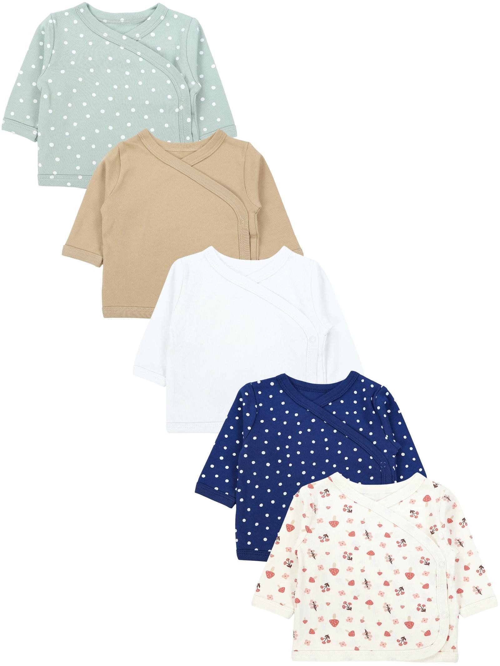 TupTam Wickelshirt TupTam Baby Mädchen Langarm Wickelshirt Baumwolle 5er Set