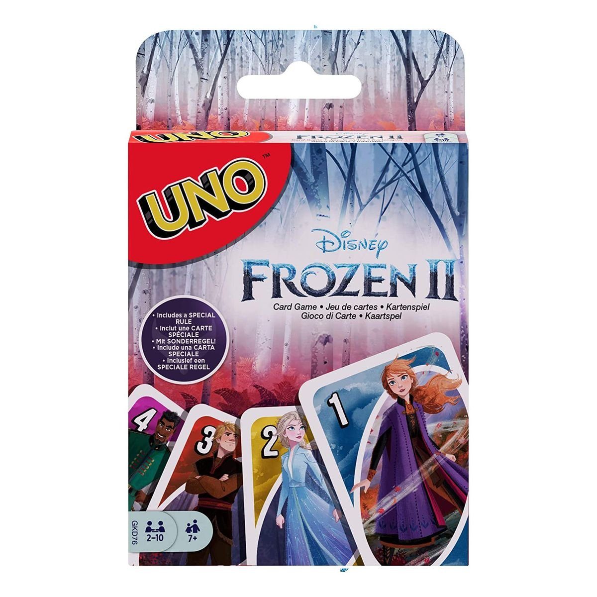 Mattel® Spiel, Kartenspiel Die - GKD76 Frozen - - Disney Uno - II mit 2 Eiskönigin Mattel 112 Karten