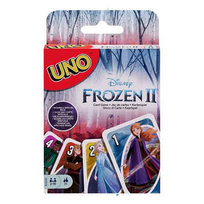 Mattel® Spiel, Mattel GKD76 - Uno - Disney - Frozen II - Kartenspiel mit 112 Karten, Die Eiskönigin 2