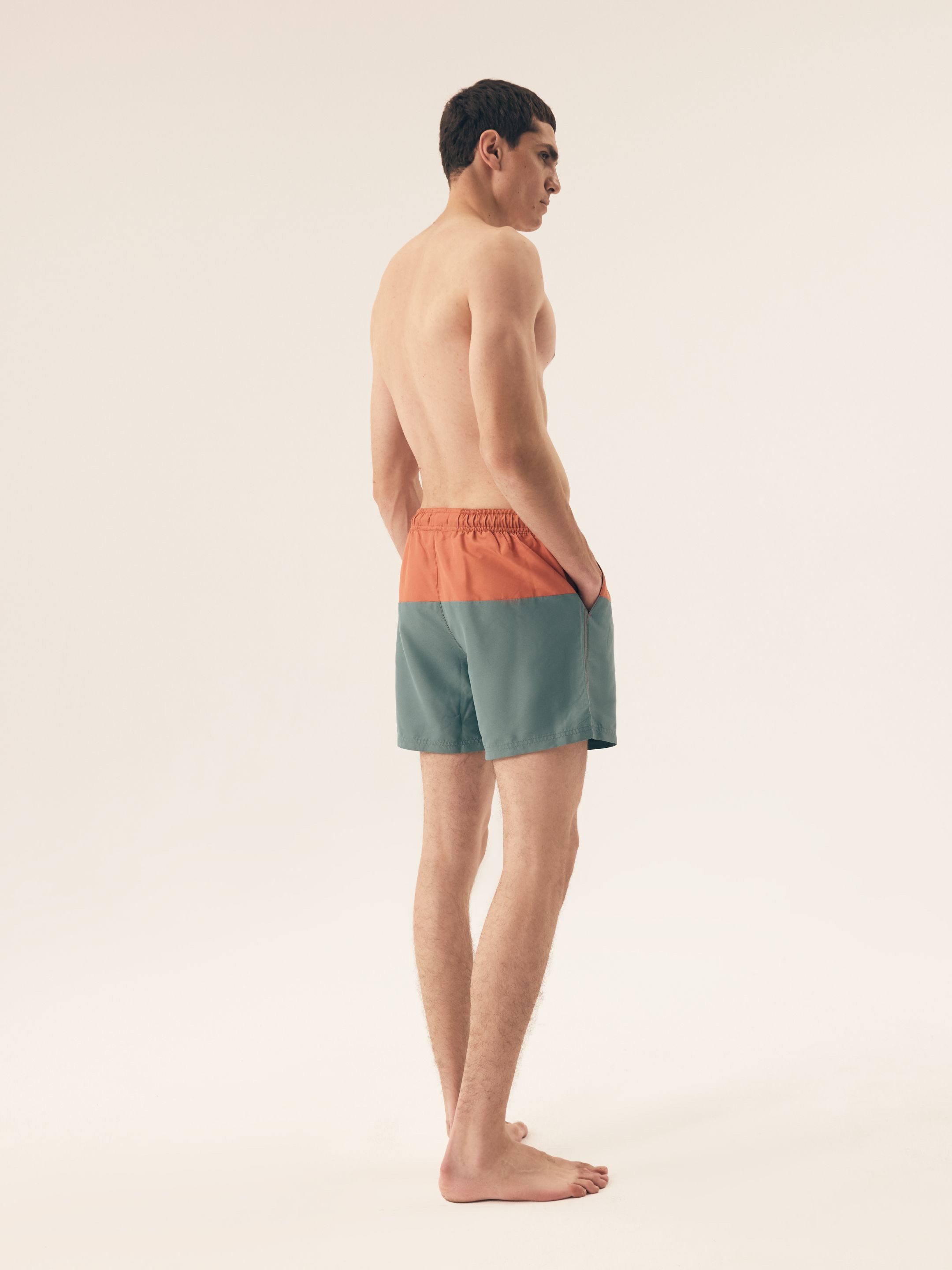 Henderson Badeshorts Badeboxer Bequeme leichtem Polyester im Retro Look Resort (1-St)