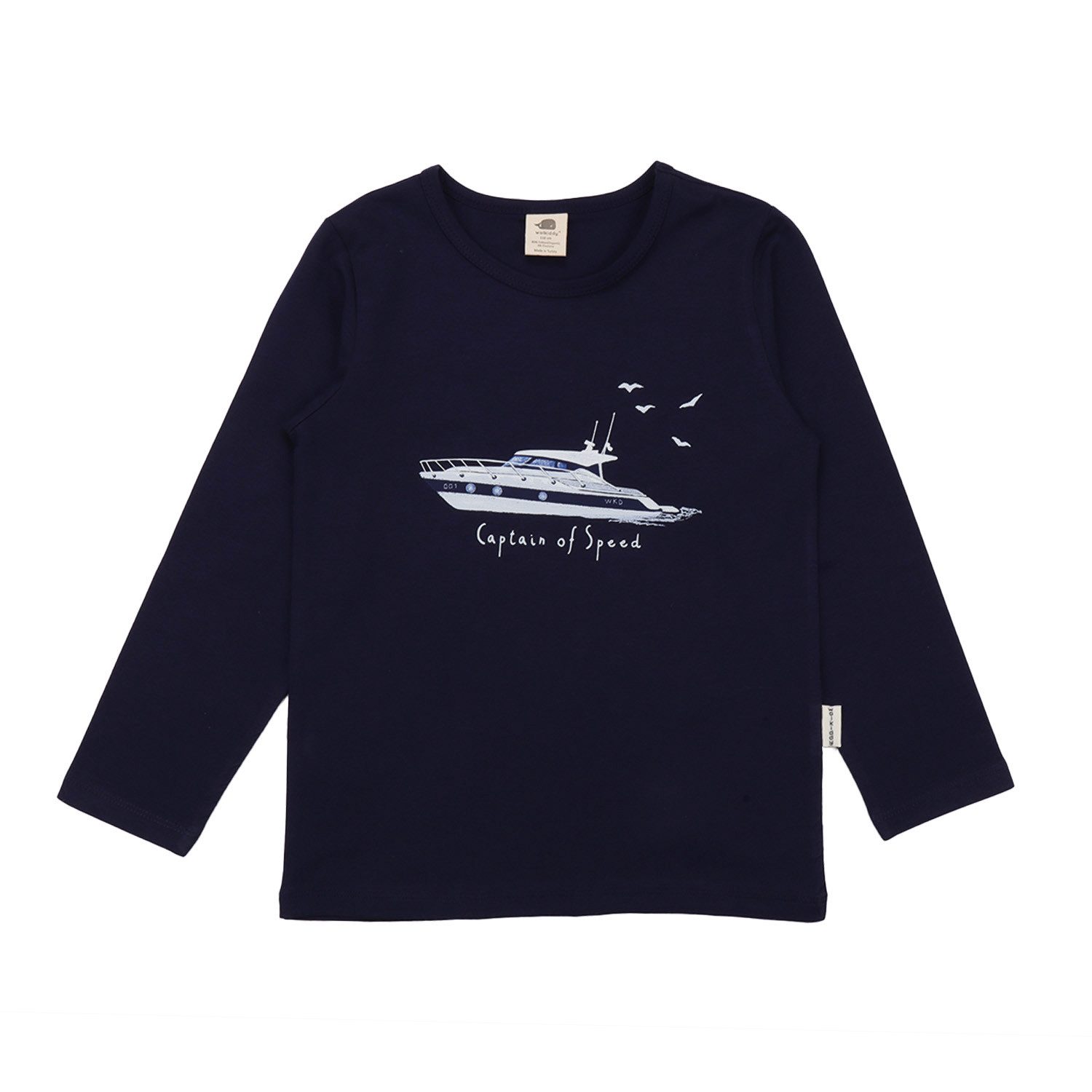 Walkiddy Langarmshirt Walkiddy Schiff & Hafen Kinder Bio Baumwolle GOTS Blau - Bio Baumwolle,GOTS, Kinderbekleidung,nachhaltige Klamotten