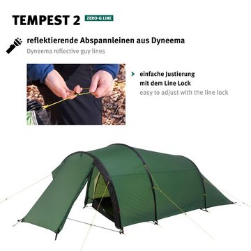 Wechsel Tunnelzelt Trekkingzelt Tempest 2 Personen Tunnel, Camping Fahrrad Biwak Zelt 2,19kg