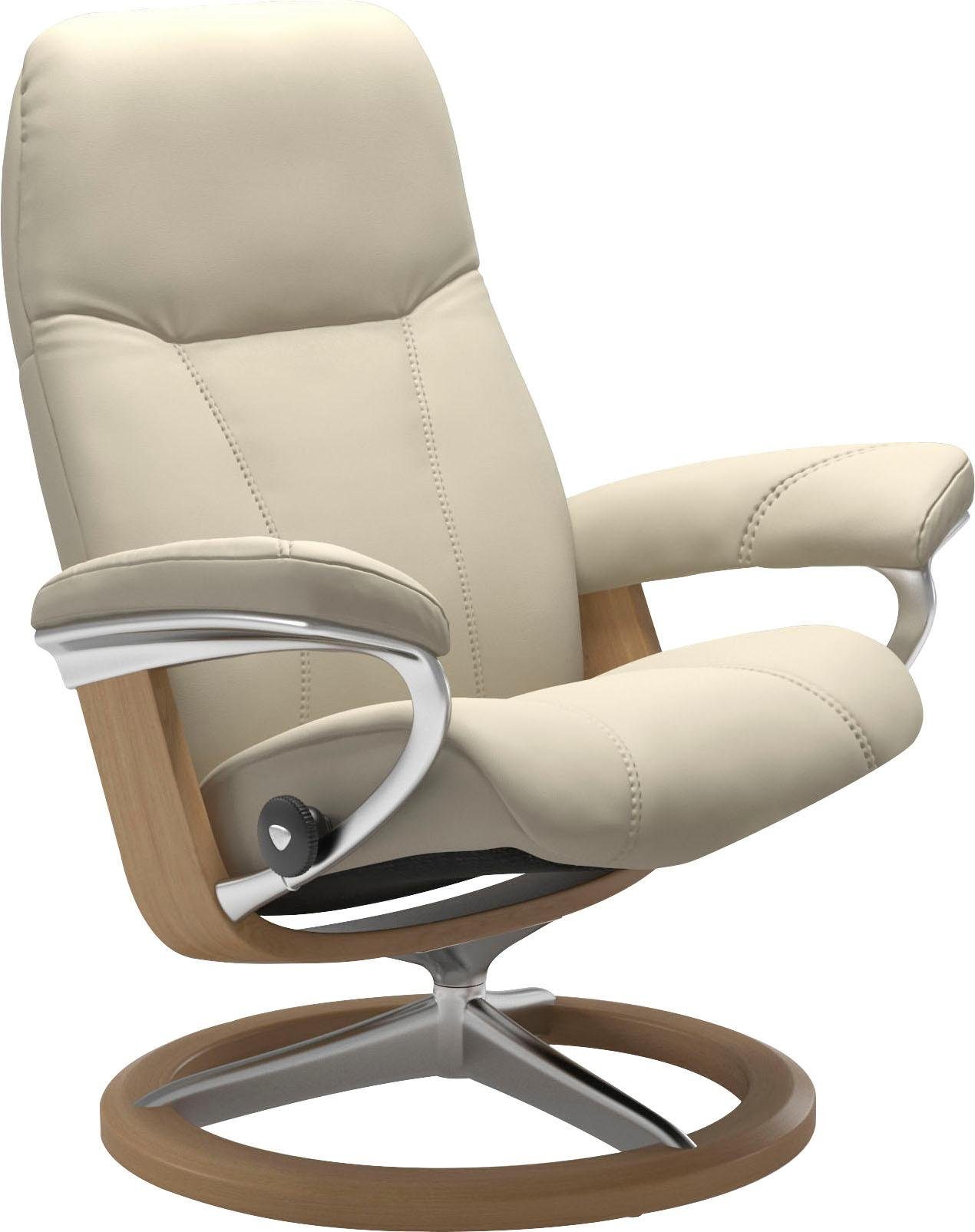 Consul, Signature Eiche Gestell mit Stressless® L, Base, Relaxsessel Größe