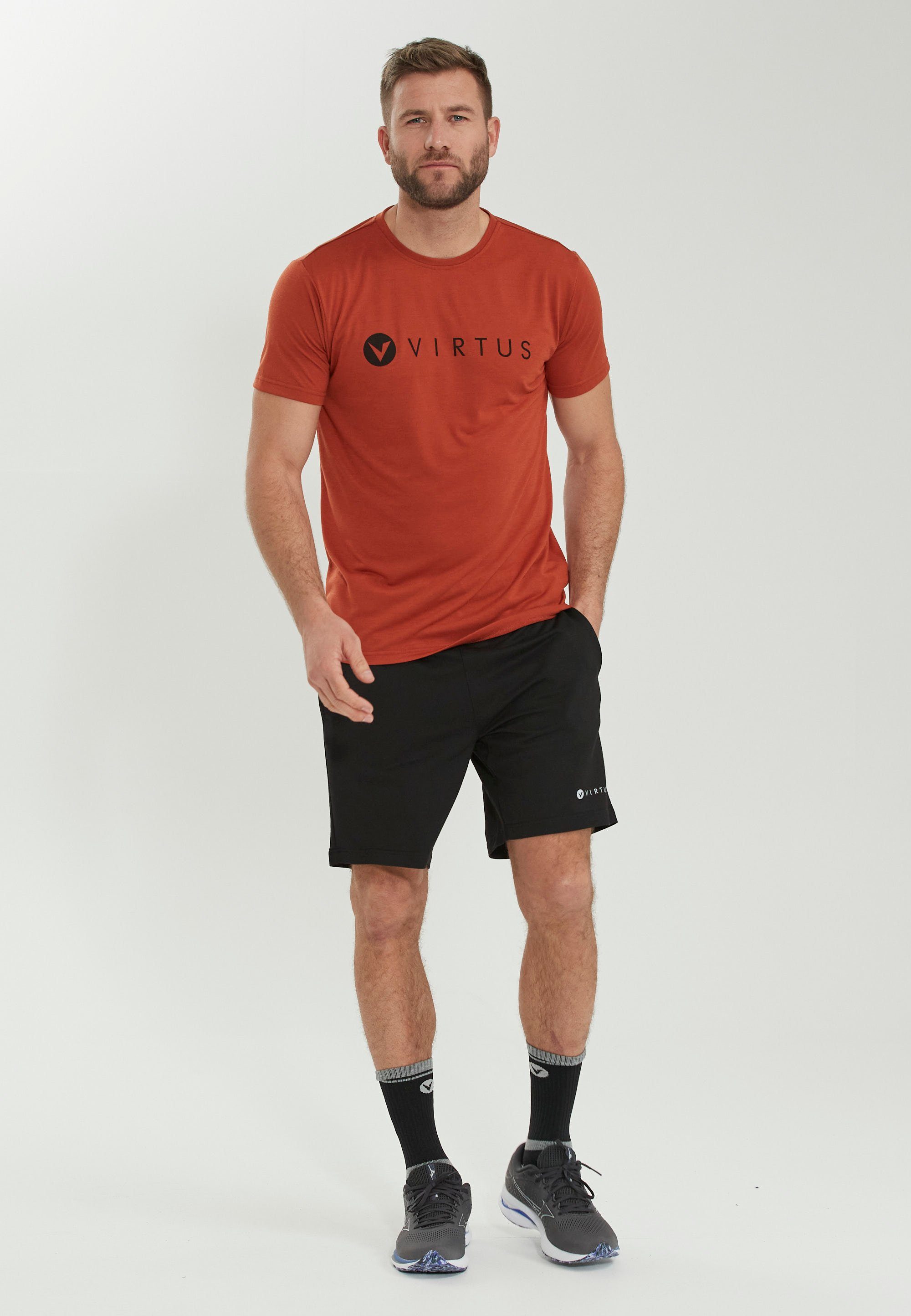 Virtus Funktionsshirt EDWARDO (1-tlg) schnell dunkelrot DRY mit trocknender QUICK Technologie