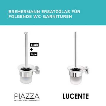 bremermann WC-Reinigungsbürste bremermann Bad-Serie PIAZZA & LUCENTE - Ersatzglas WC-Garnitur
