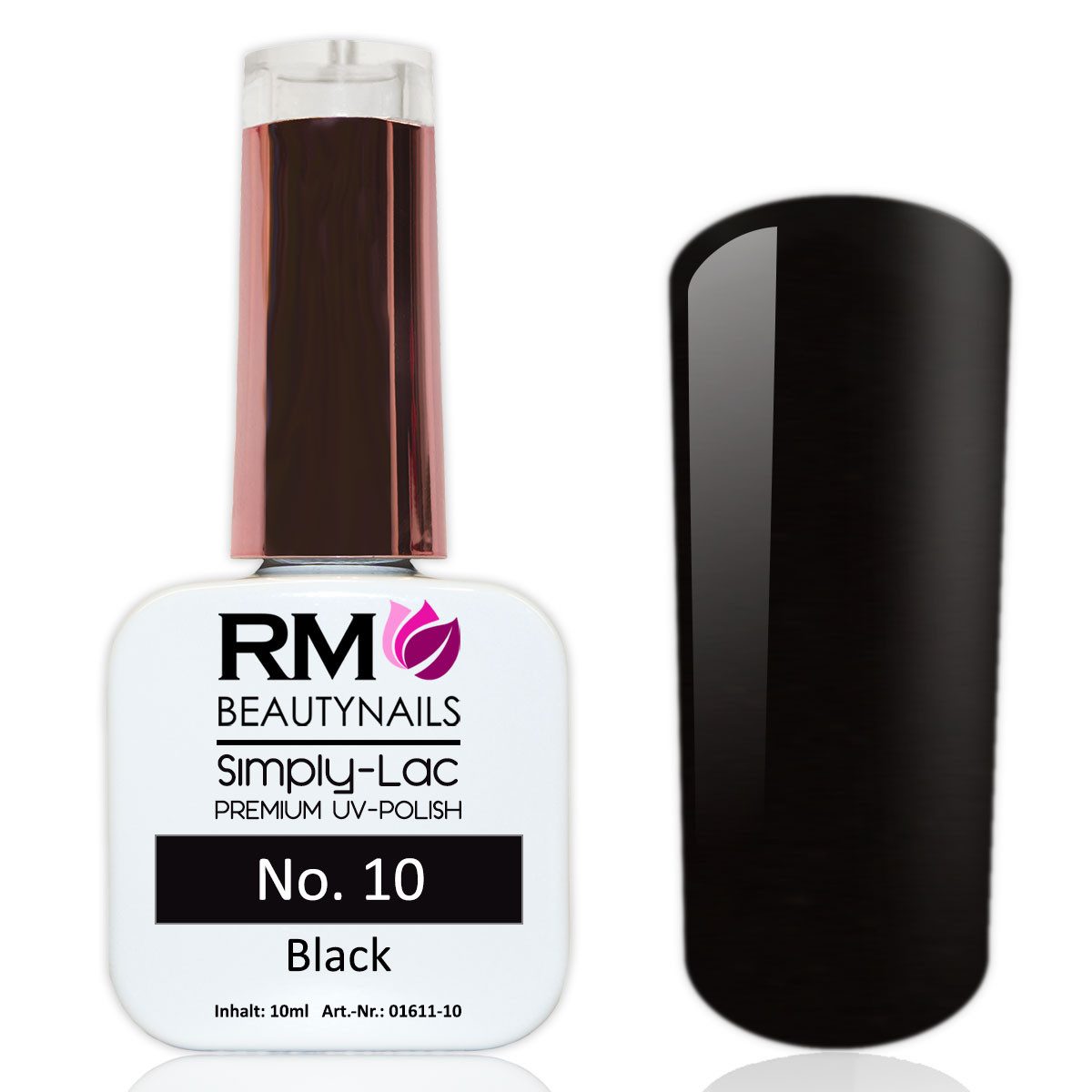 RM Beautynails UV-Nagellack Simply Lac Premium UV-Nagellack UV-Polish 10ml Gellack Shellac, Haltbarkeit bis zu drei Wochen / Hybrid-Lack