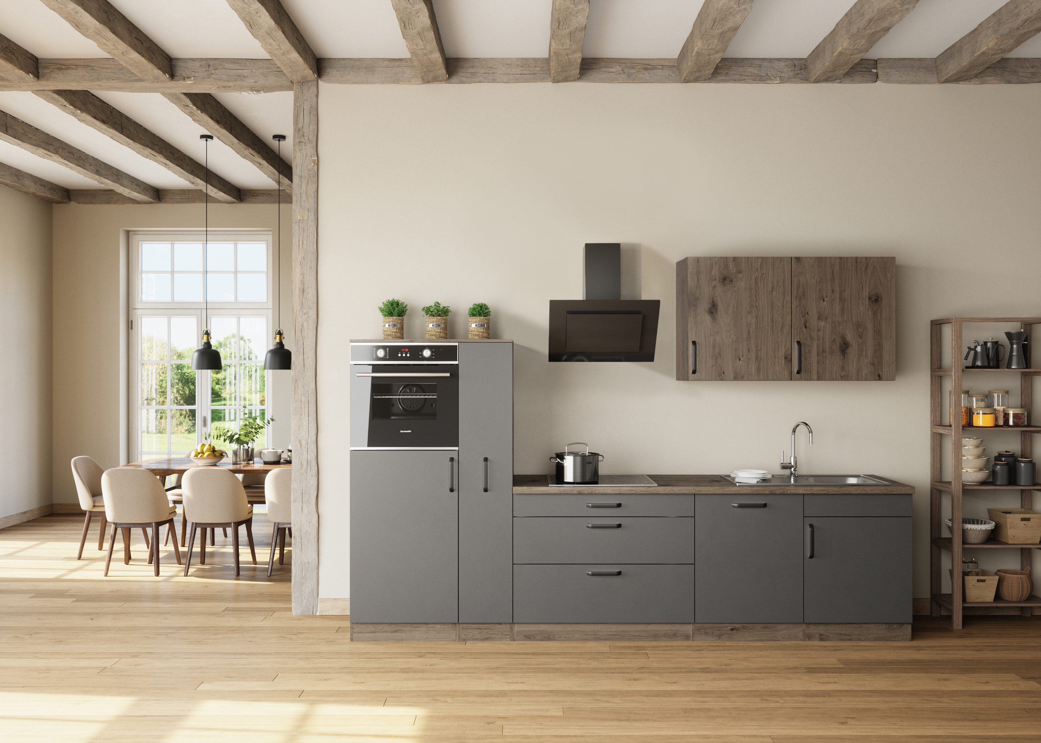 wiho Küchen Küchenzeile Elba, TOPSELLER, wahlweise mit Hanseatic E-Geräten, günstig online kaufen