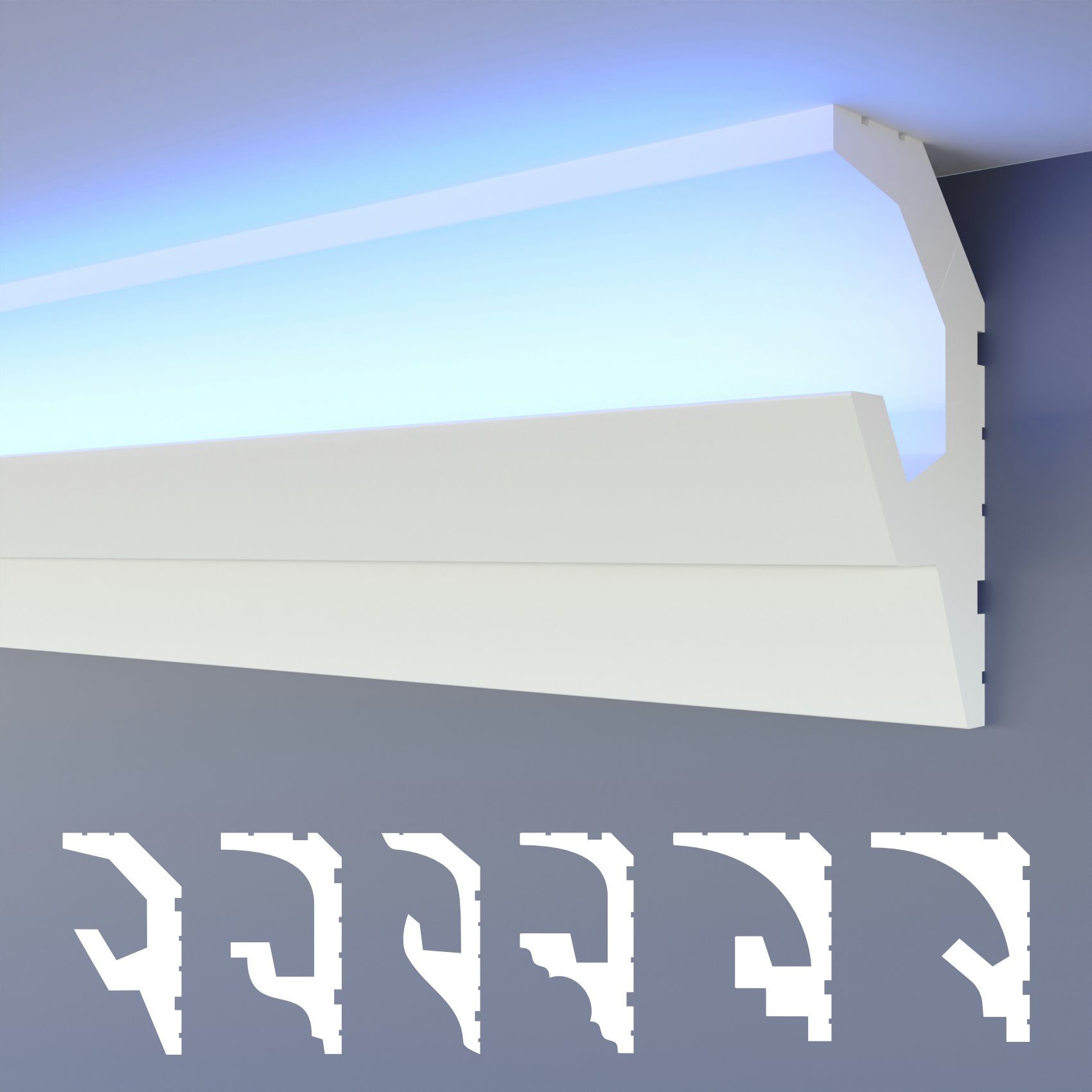 HEXIMO Eckprofil HLED 19 (LED Stuckleisten günstig online kaufen