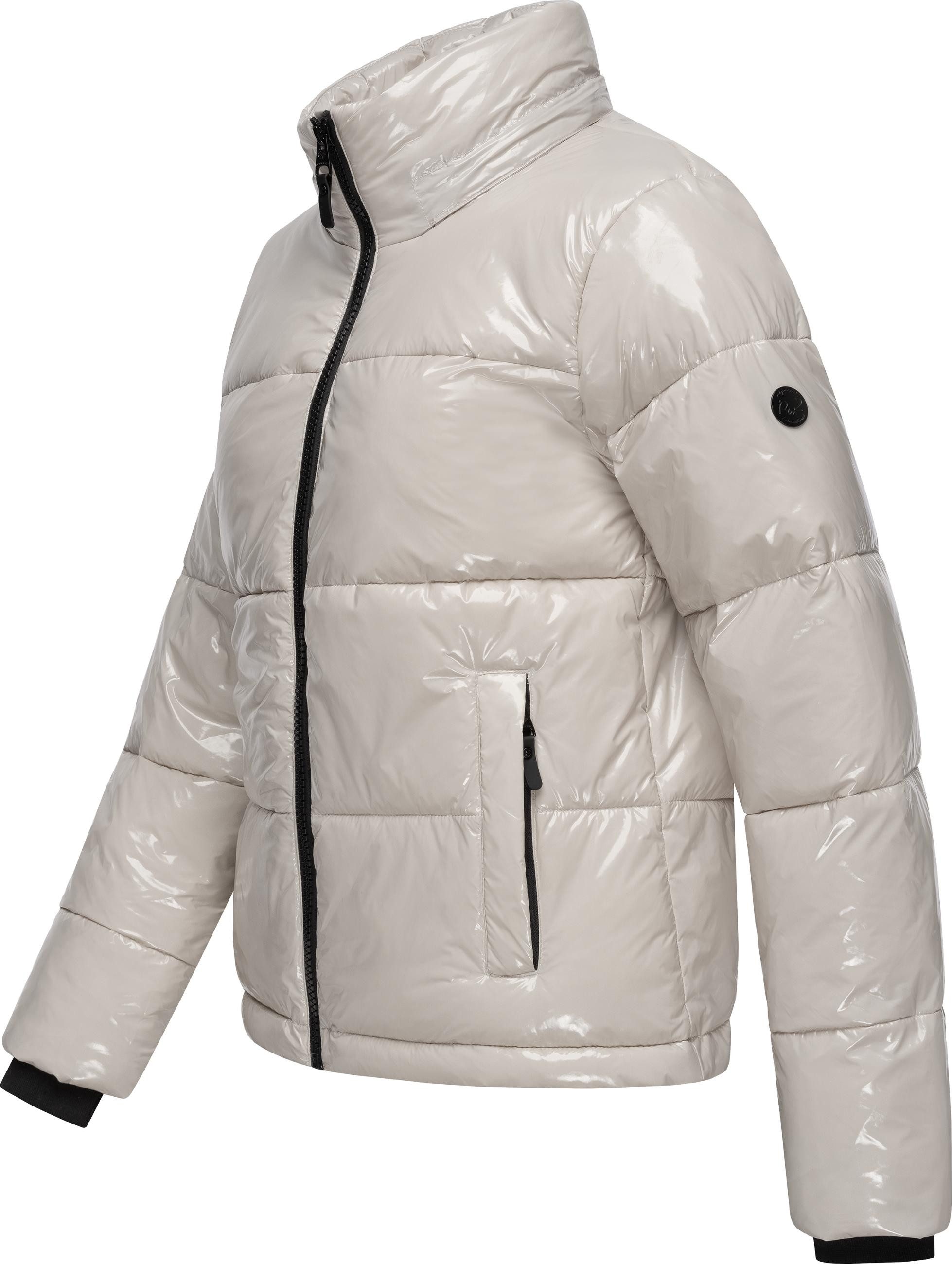 Ragwear Steppjacke Roobie super stylische, gänzende Damen Winterjacke