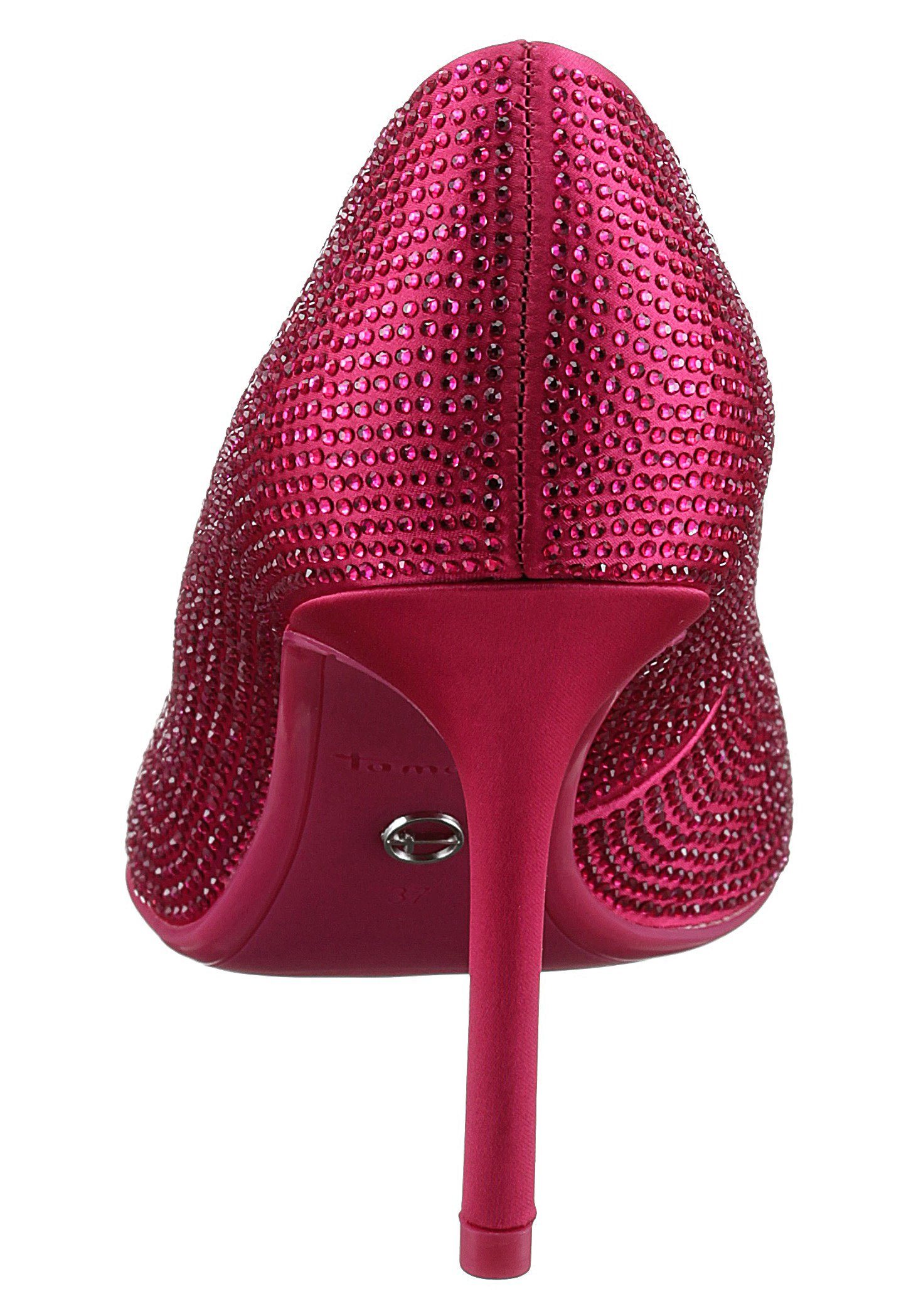 Tamaris pink High-Heel-Pumps eleganter in spitzer Form