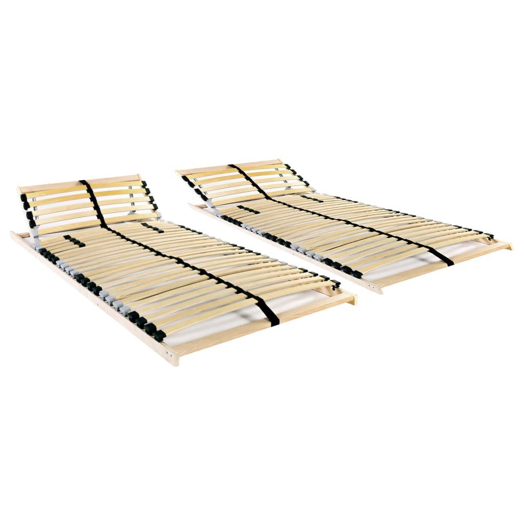 Lattenroste 2 Stk. Mit 28 Latten 7 Zonen 80 X 200 Cm günstig online kaufen