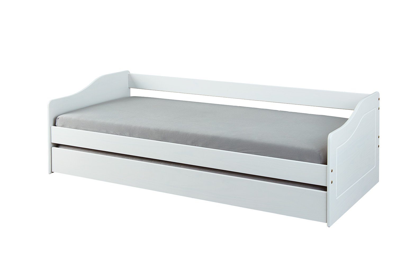 ebuy24 Bett »Malsu Bett 90x200 cm mit 1 Ausziehbett, weiss.« online kaufen  | OTTO