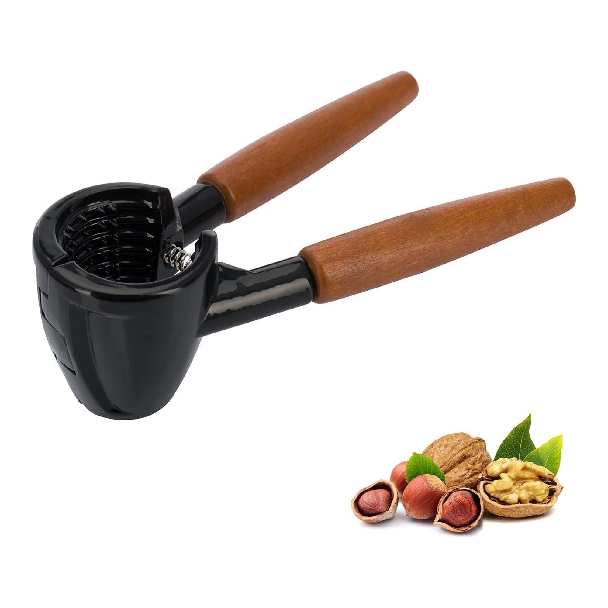 WESTMARK Nussknacker /Sektzange, Länge: 16,8 cm, Sieger Nussprofi Deluxe, Schwarz/Braun
