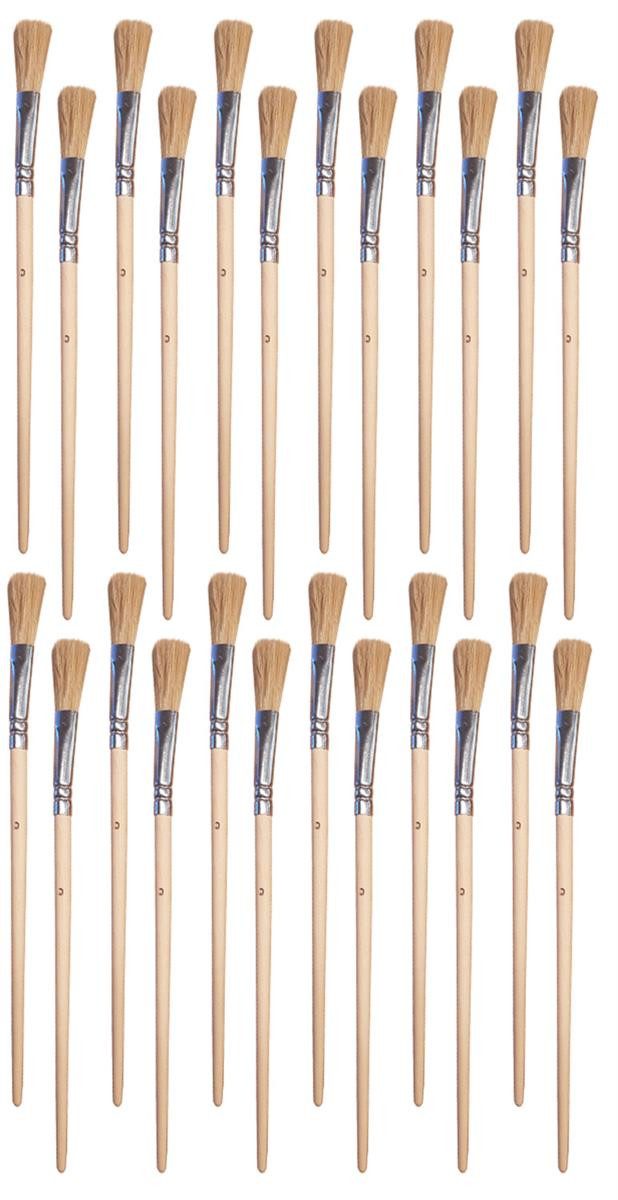 varivendo Flachpinsel 24 Emaillelackpinsel 10/0 Fein Hell Borstenpinsel, (Set, 24 St., Emaillelackpinsel), Lackierpinsel Lasurpinsel Farbpinsel Malerpinsel Eckenpinsel