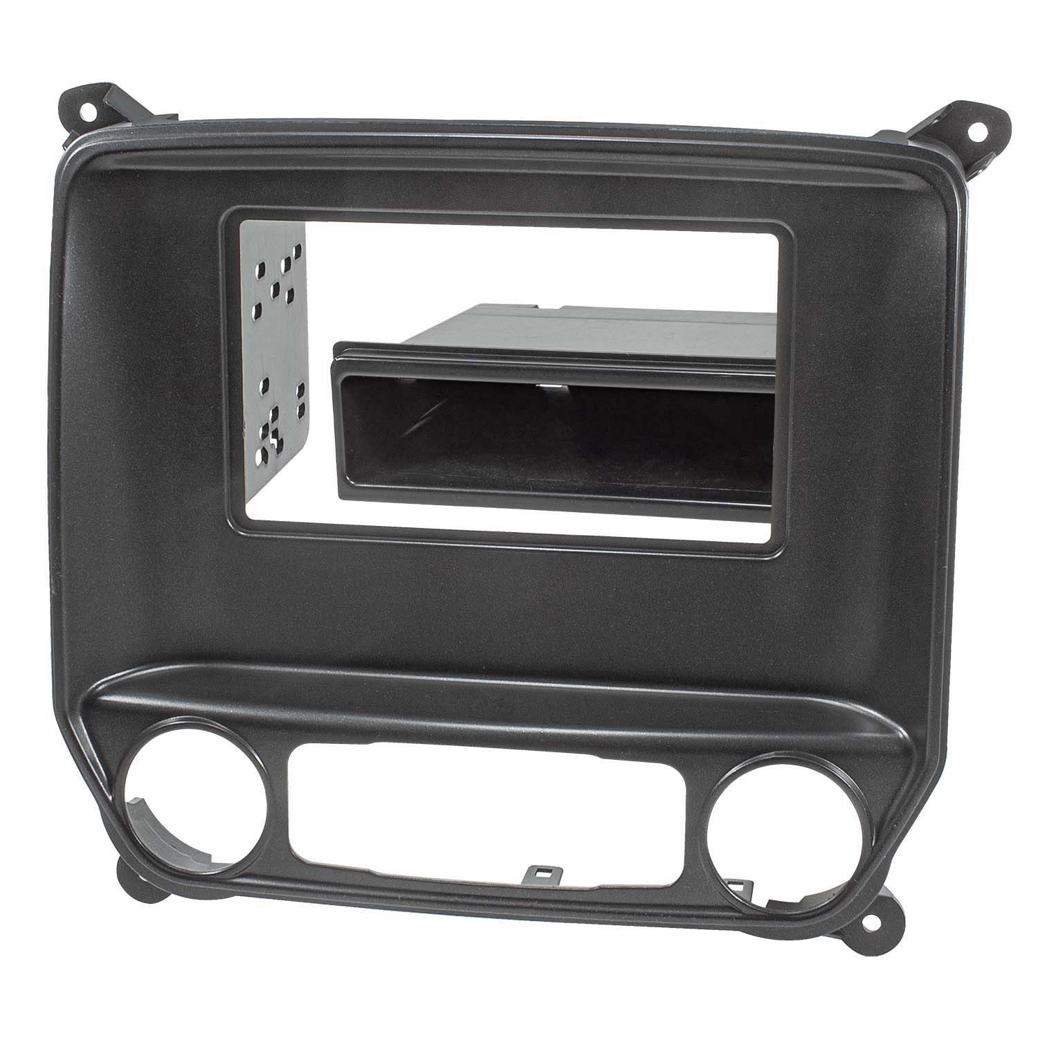 tomzz Audio 2DIN Radioblende passt für Chevrolet Silverado GMC Sierra 2014-2019 Autoradio