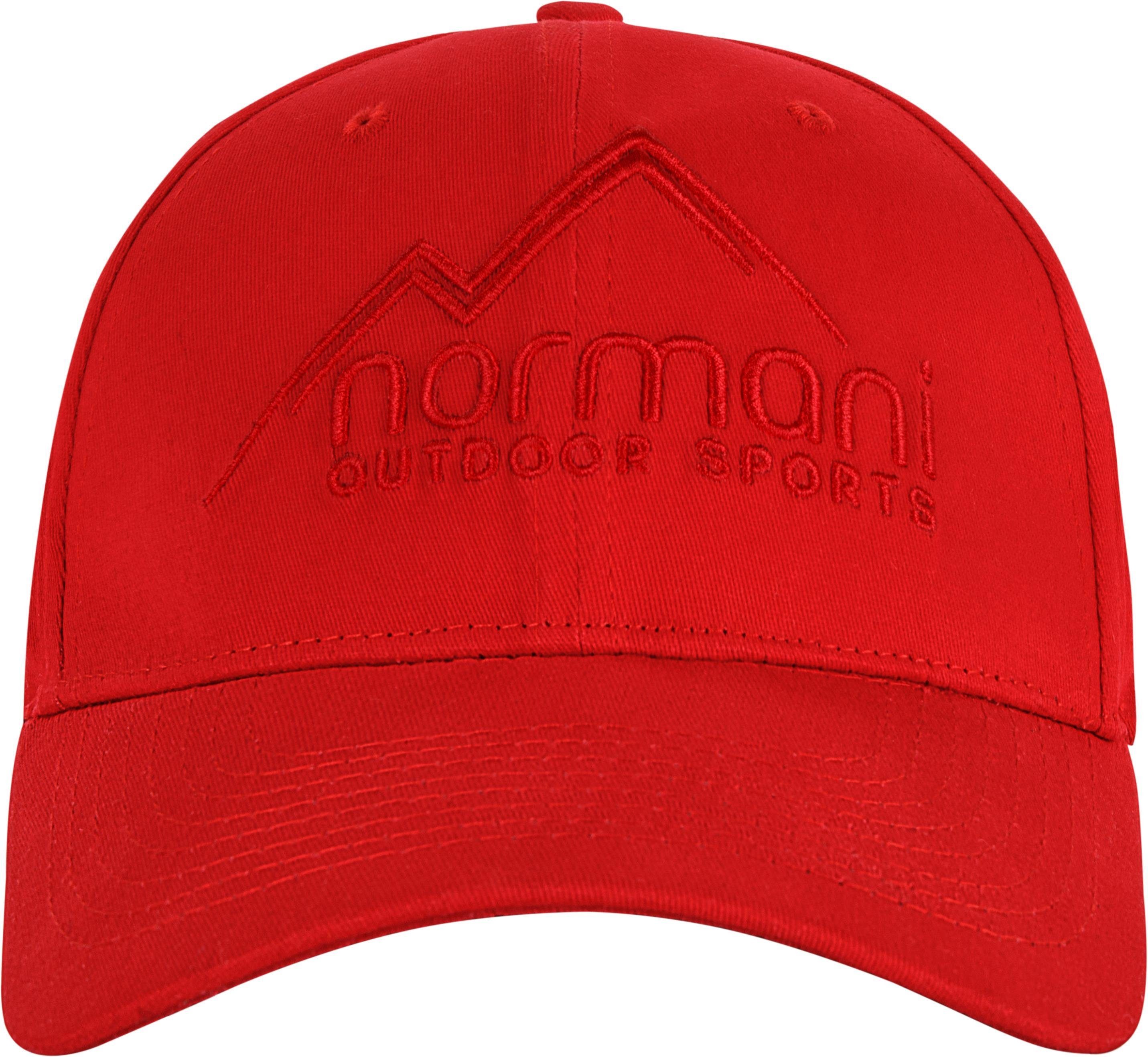 Neys Sonnenschutz Cap Sommercap mit normani Sommercap Sommermütze Rot Baseball Atmungsaktive