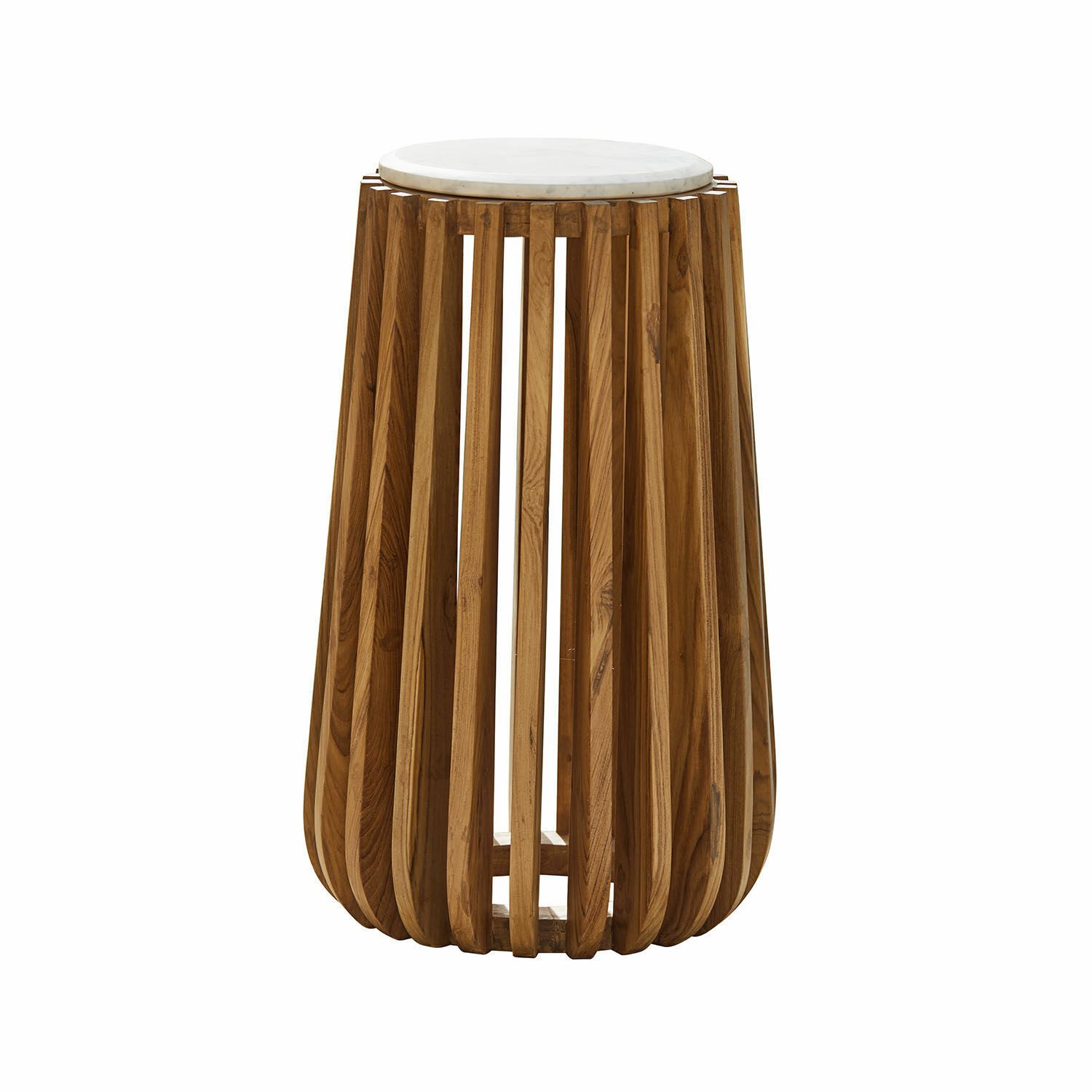 Mirabeau Gartentisch Beistelltisch Urbeline braun/weiß