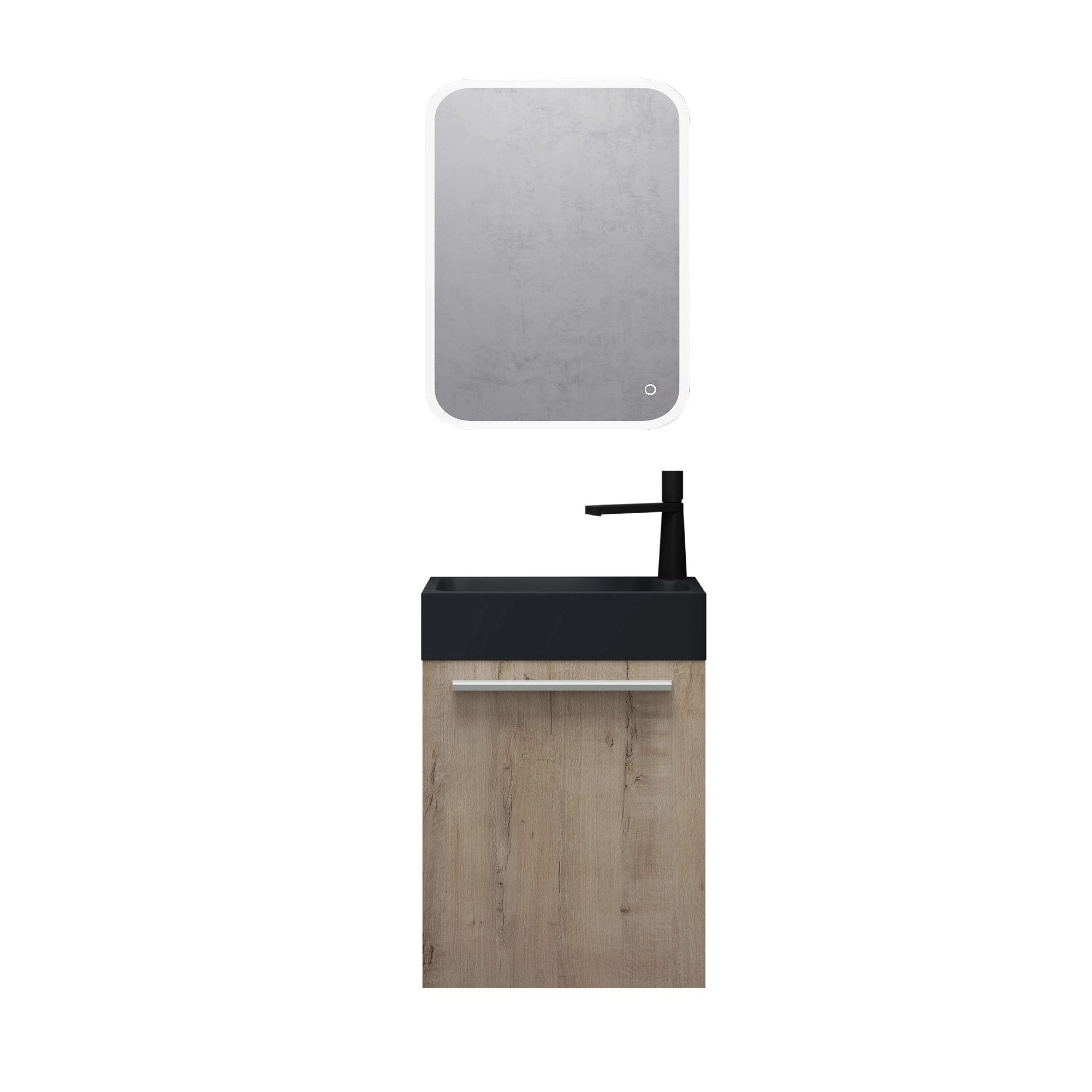doporro Badmöbel-Set Badezimmerschrank Badmöbel-Set Waschbeckenunterschrank günstig online kaufen