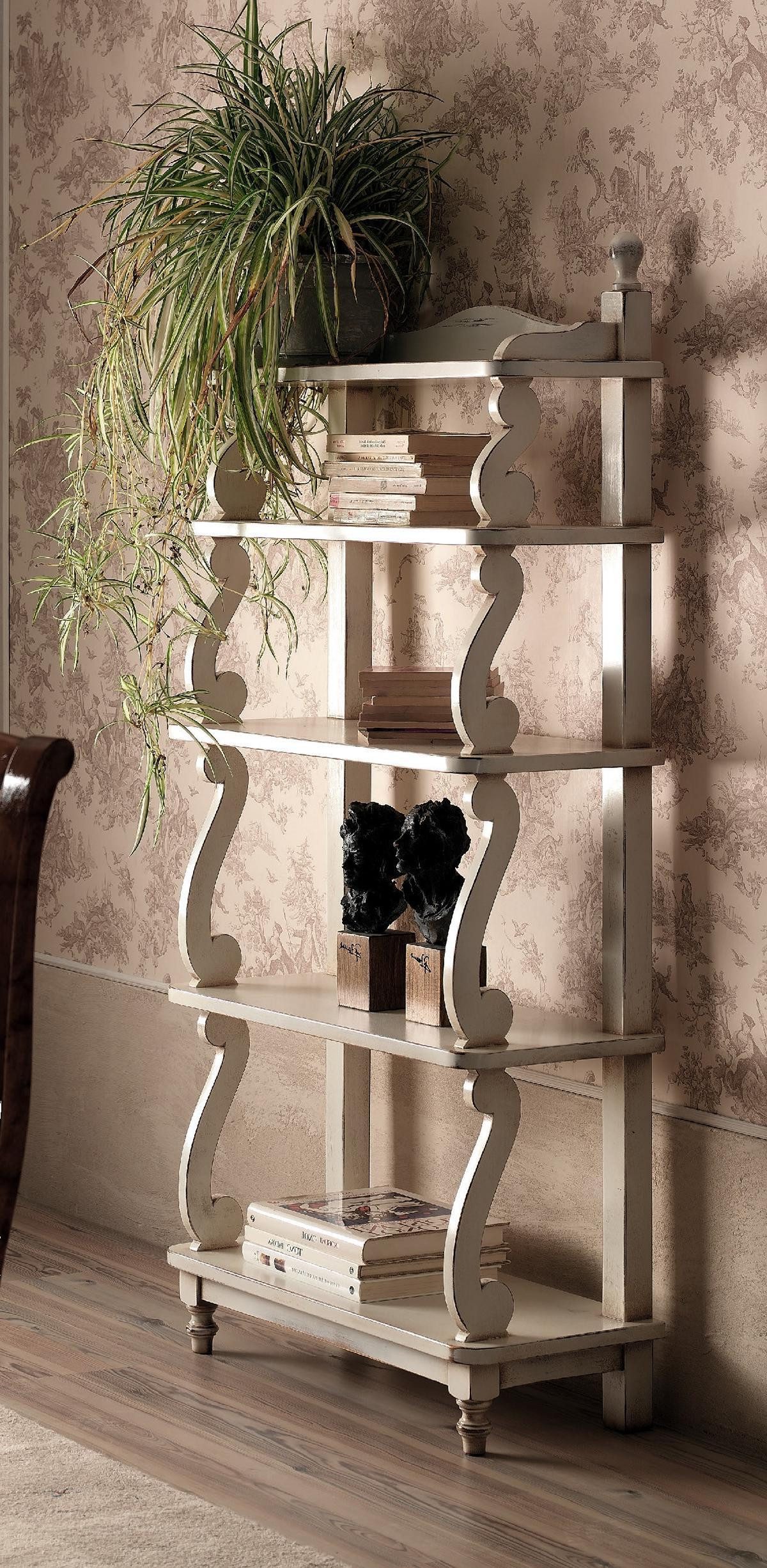 Xlmoebel Bücherregal Klassischer Vitrinenschrank mit Glasfront und elegantem Design, Hergestellt in Europa