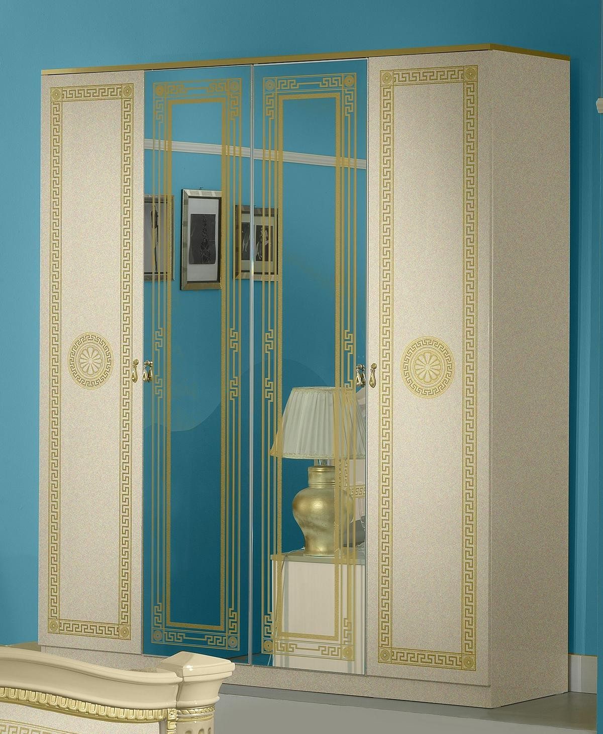 Xlmoebel Kleiderschrank Designer Hochglanz Schrank aus Holz für modernes Wohnen (Designer Hochglanz Schrank) Made in Europa