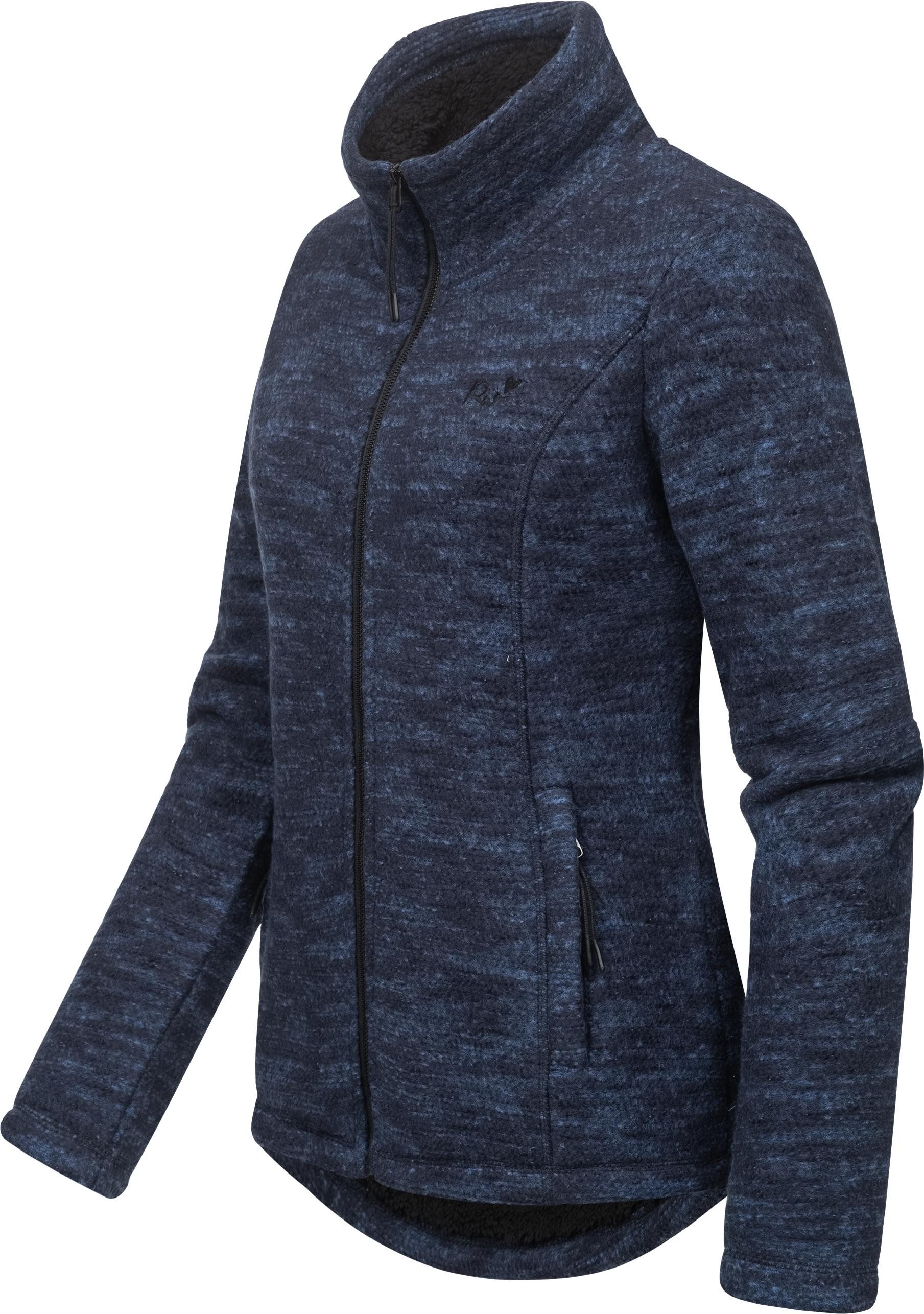 Ragwear Strickjacke Liram Melange Kuschelige Übergangsjacke in Strick-Optik