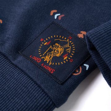 vidaXL Sweatshirt Kinder-Sweatshirt Marineblau Melange 92
