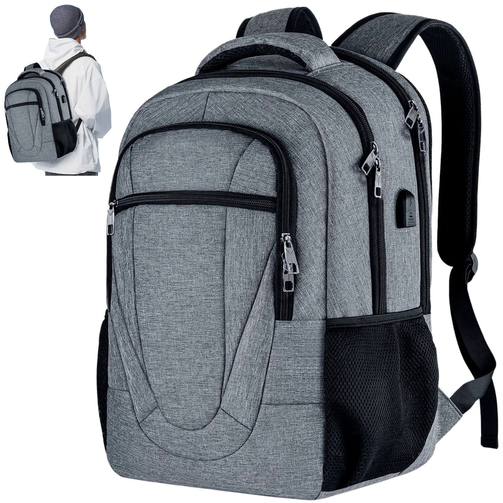 Laptoprucksack Rucksäcke Schulrucksack Wasserbeständig Business Rucksack