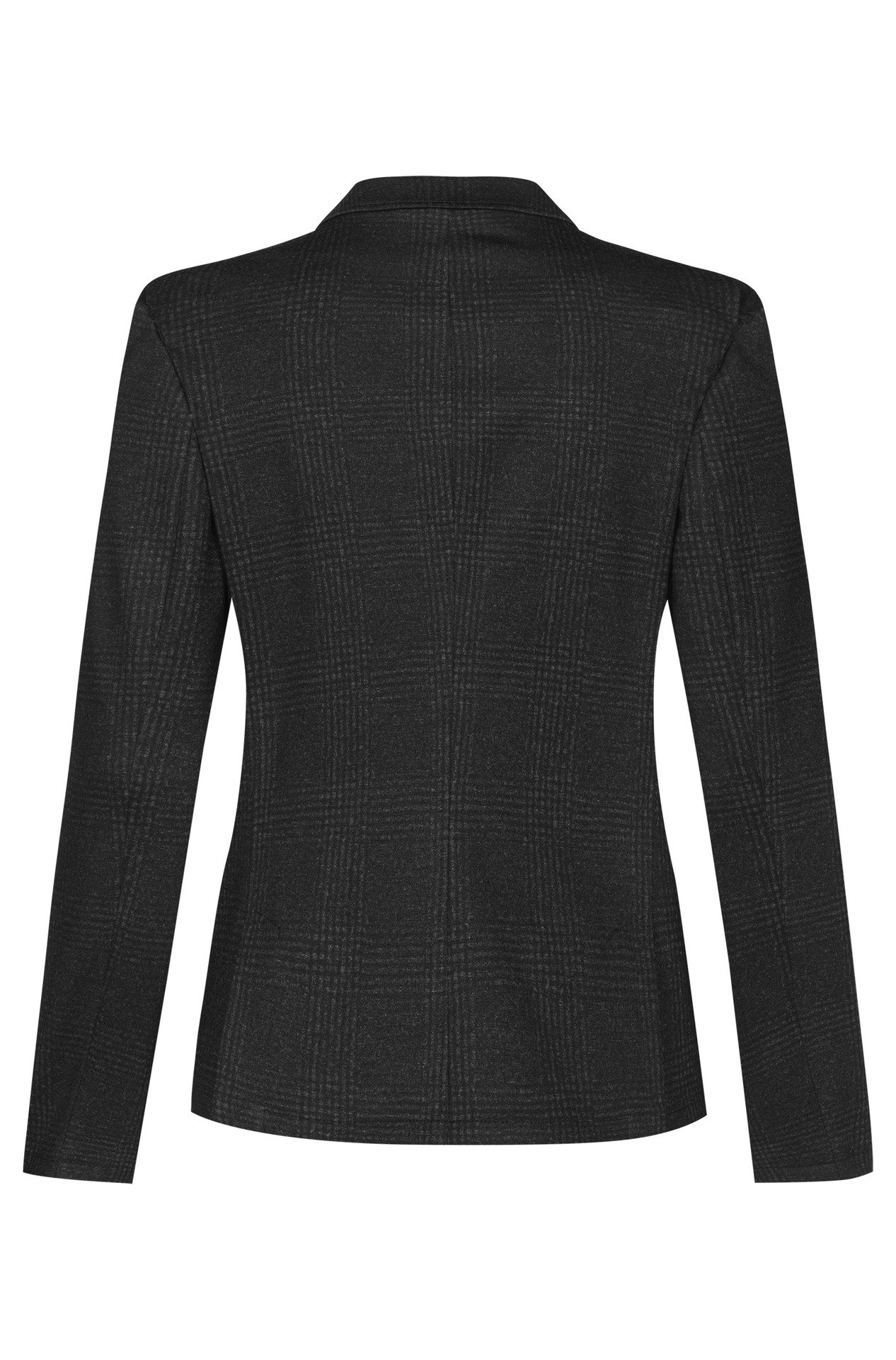 GREIFF Jerseyblazer Greiff CASUAL Damen Jersey-Blazer Regular-Fit Anthrazit Glencheck 42
