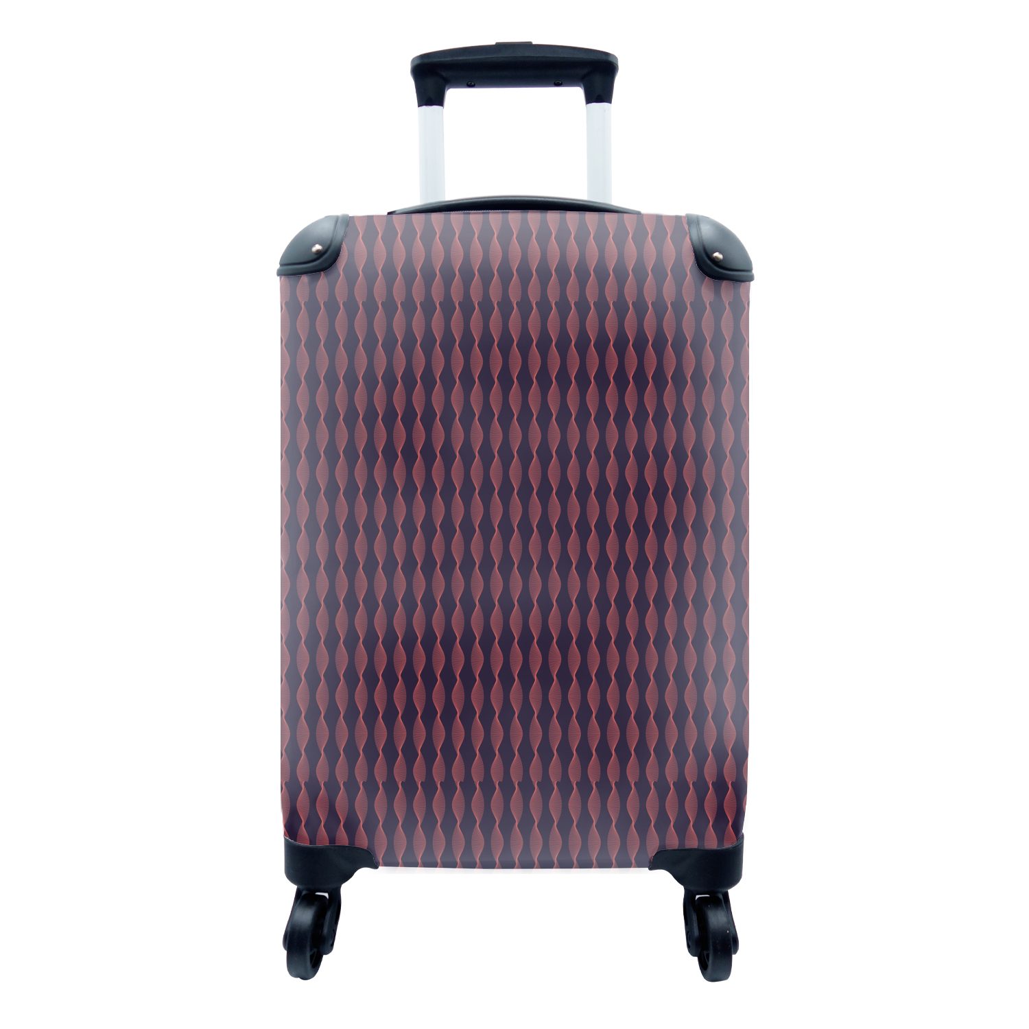 MuchoWow Handgepäckkoffer Muster - Abstrakt - Vintage, 4 Rollen, Reisetasche mit rollen, Handgepäck für Ferien, Trolley, Reisekoffer
