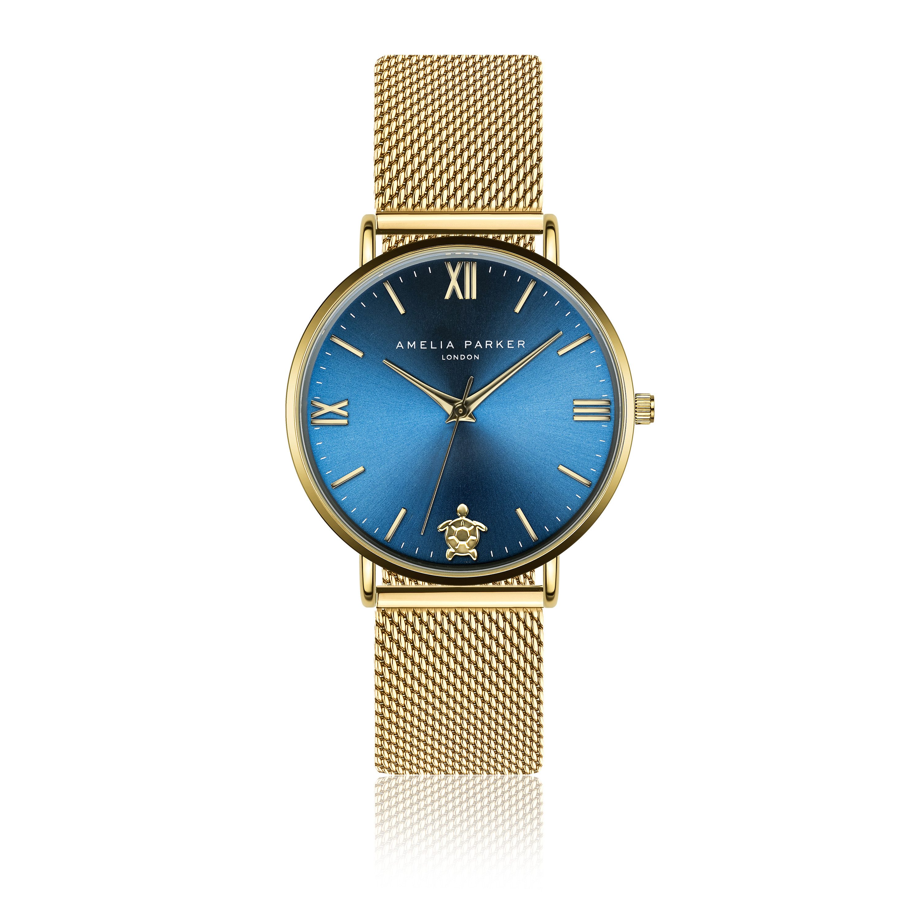 AMELIA PARKER Quarzuhr AF8-B038G Meeru Island Gold Mesh