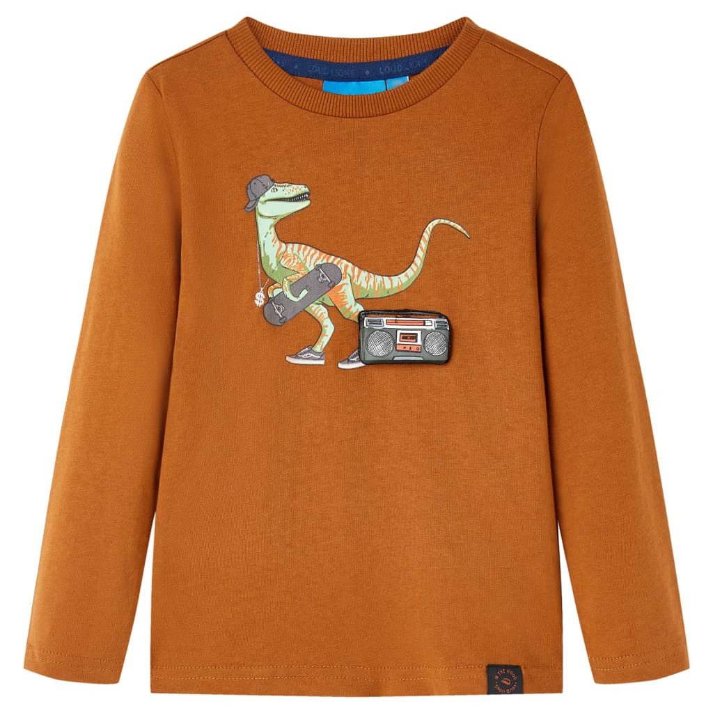 Langarmshirt Kinder-Langarmshirt Cognac 116