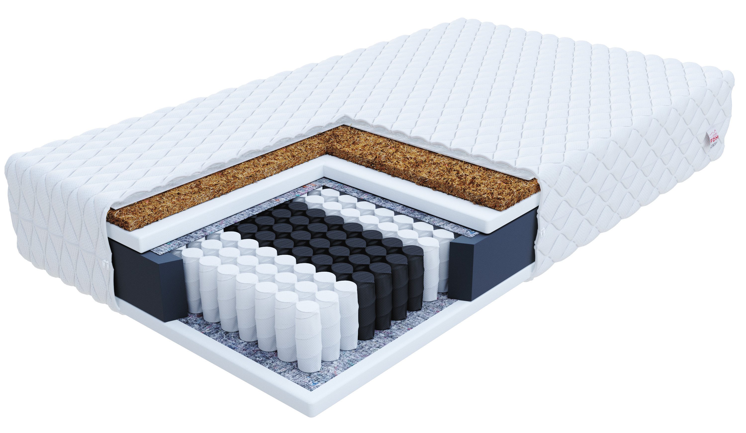 Taschenfederkernmatratze Kokos 80x200, 90x200 100x200 120x200 günstig online kaufen