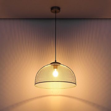 etc-shop LED Pendelleuchte, Leuchtmittel inklusive, Warmweiß, Retro Pendel Strahler Käfig Decken Lampe FILAMENT Gitter