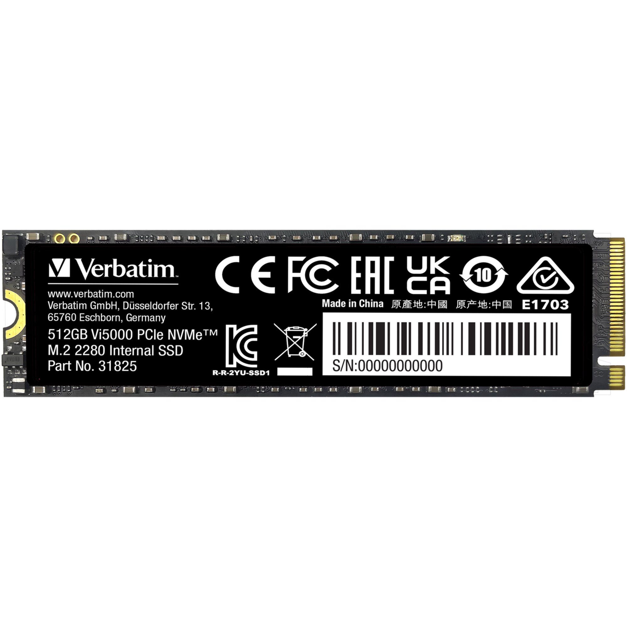 Verbatim Verbatim Vi5000 512 GB, SSD SSD-Festplatte (512 GB) 2.5 ...