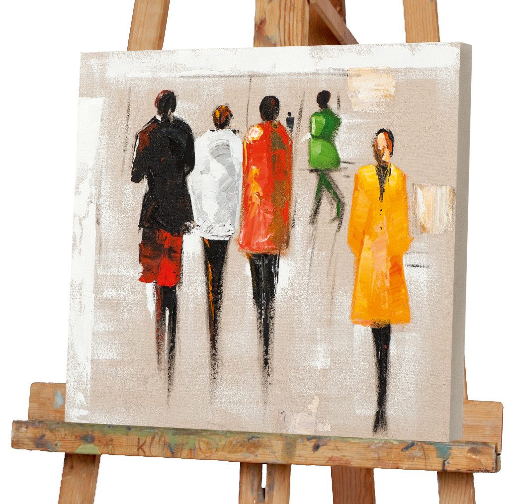 ArtUniverse Gemälde Leinwandbild Modenschau 40 x 40 cm, Menschenmotiv