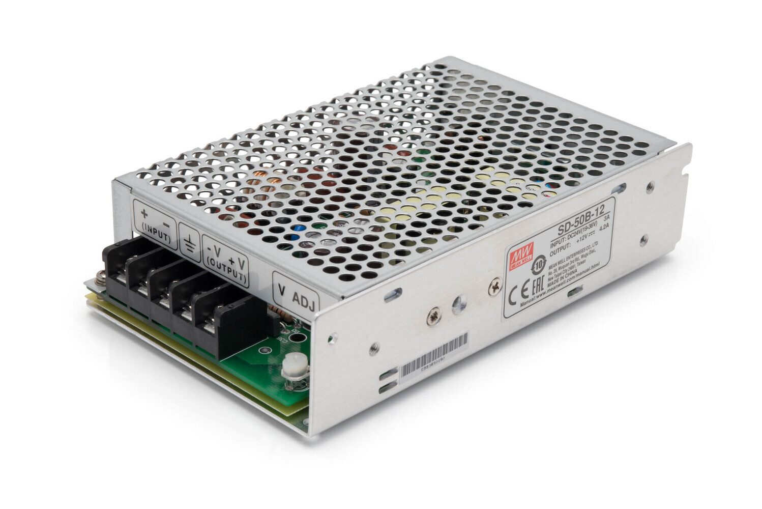 Wechselrichter "SD-50B-12" 12V, Aluminium, 50W, Niedervolt, L159xH38xB90cm