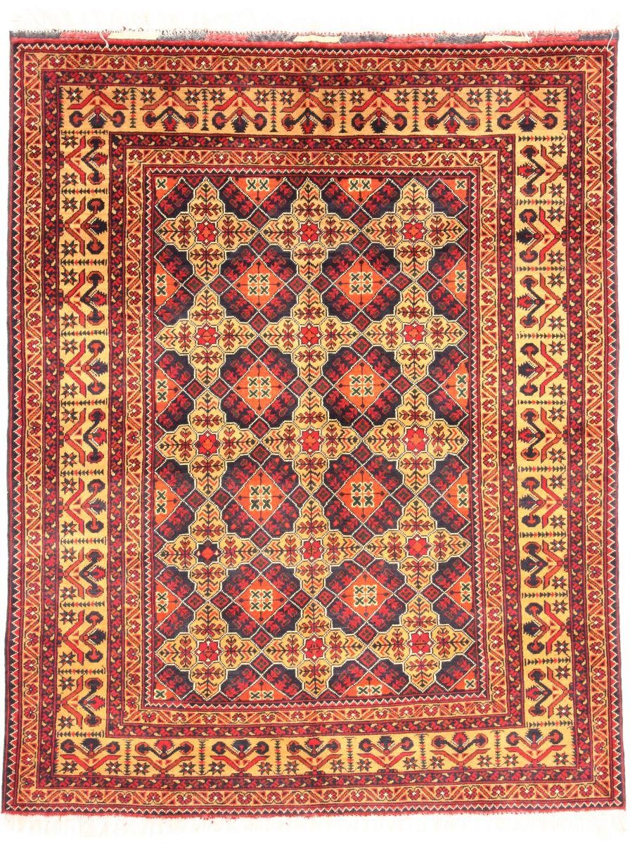 Orientteppich Afghan Samargand 154x194 Orientteppich, Höhe: 6 rechteckig, mm Trading, Nain Handgeknüpfter