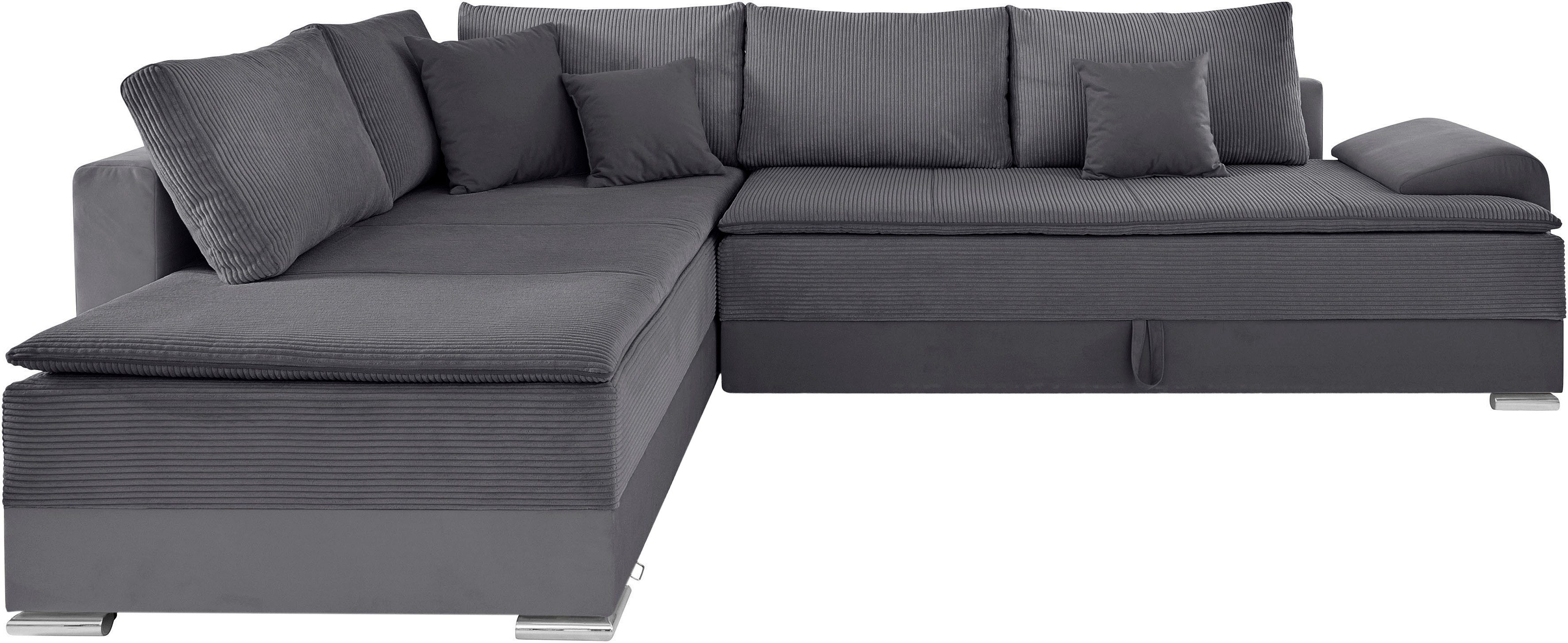 INOSIGN Ecksofa "Boxspringbett Night & Day L-Form mit Dauer-Schlaffunktion günstig online kaufen