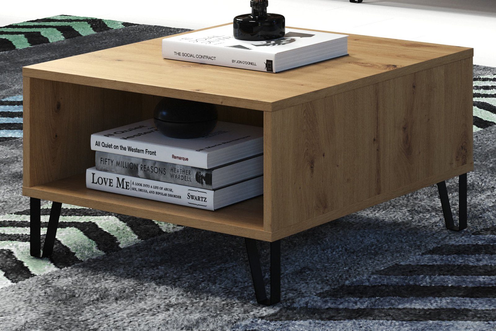 Furn.Design Couchtisch Tough (Sofatisch in Artisan Eiche Dekor, quadratisch günstig online kaufen