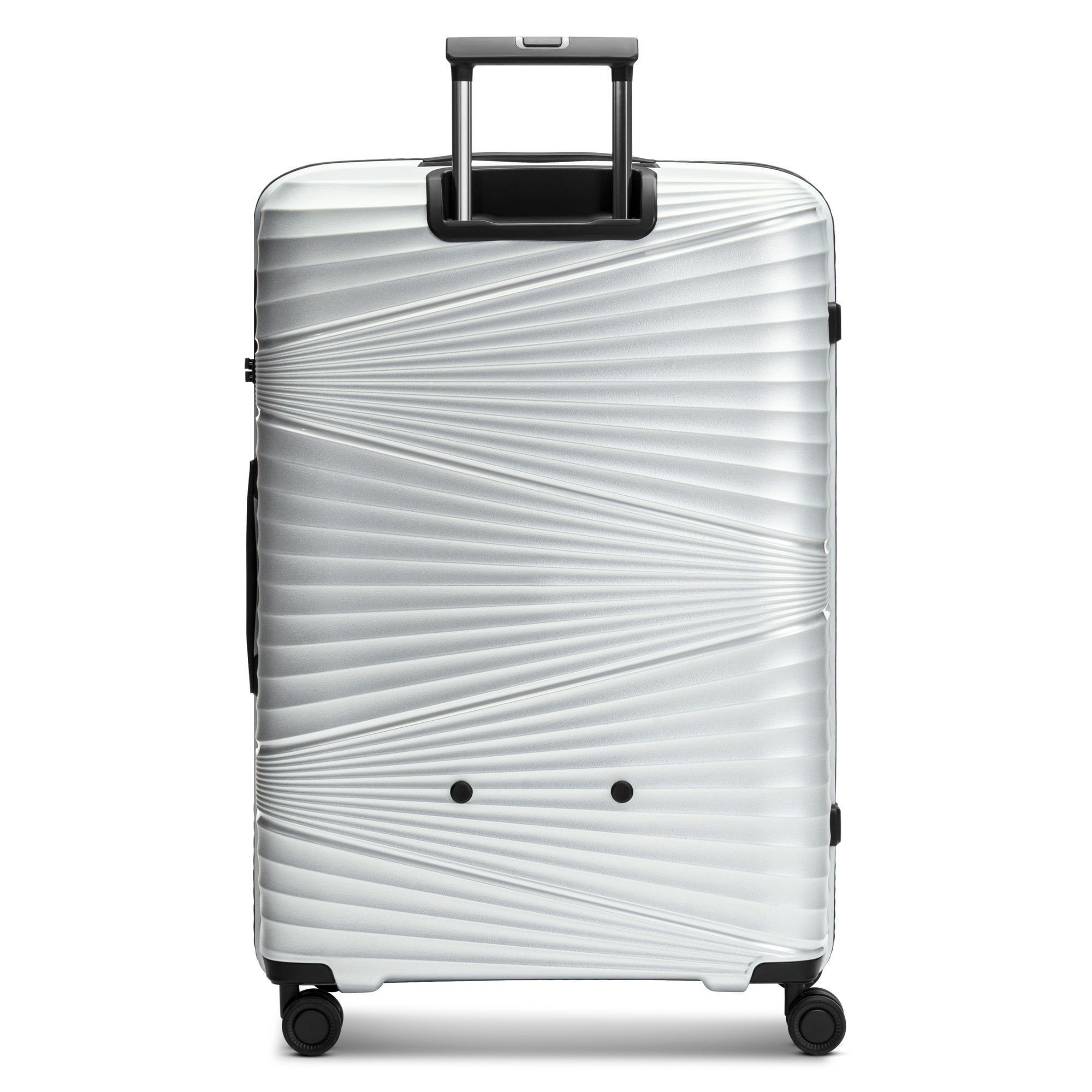 Pactastic Trolleyset (3-teilig, 02, 4 silver Polypropylen 3 metallic tlg), 2 Collection Rollen