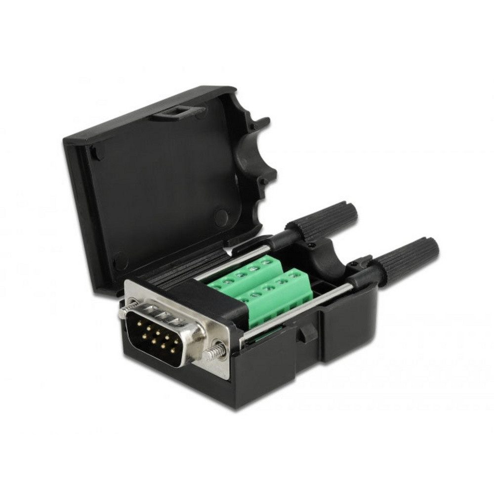 Delock Delock 66232 VGA Adapter [1x D-SUB-Stecker 9pol. - 1x Buchse] Schwarz TV-Adapter