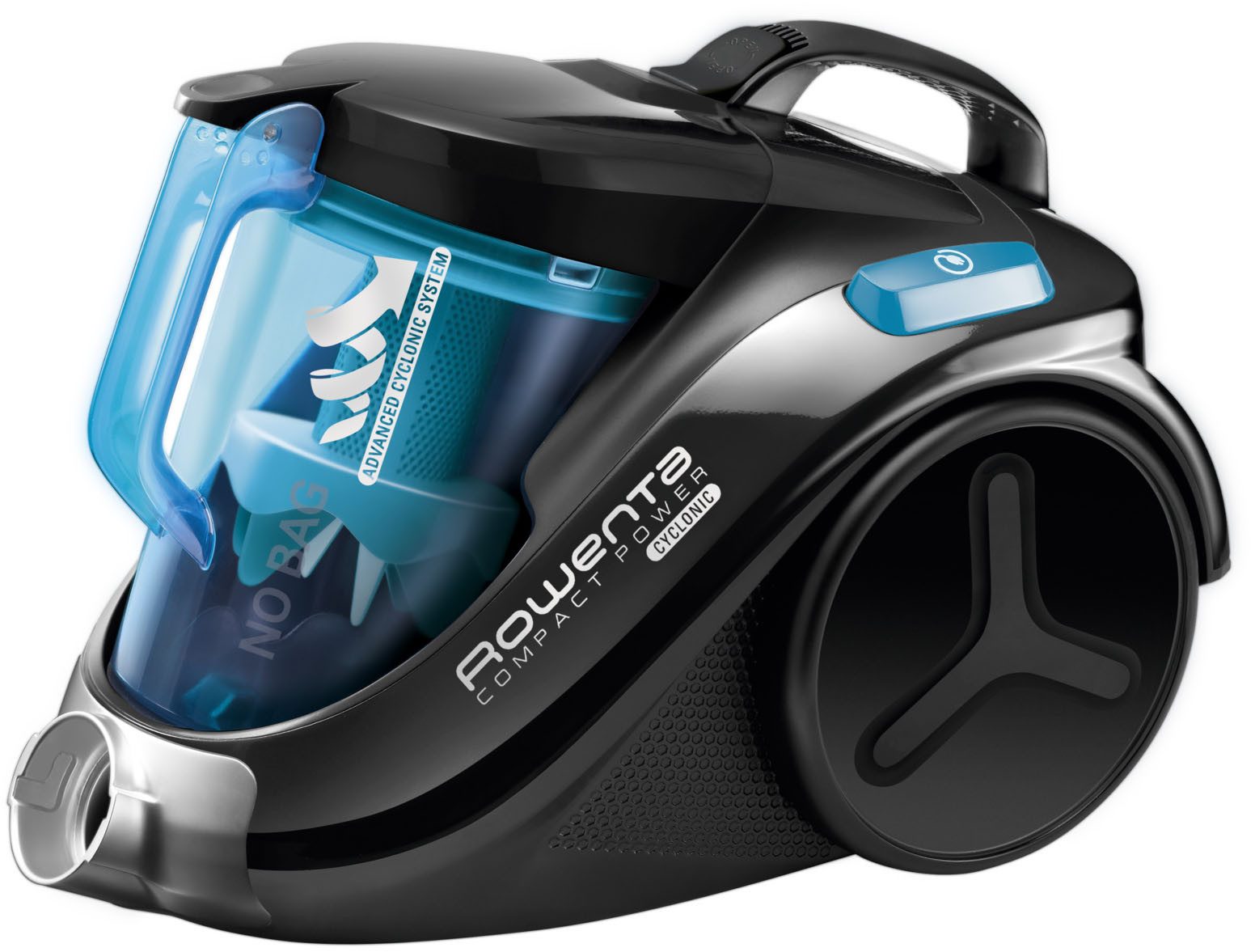 Rowenta Bodenstaubsauger Compact Power Cyclonic, beutellos, hohe Saugleistung auf Hartböden, 750 W, beutellos, leise, kompaktes Format, leichte Entleerung, hohe Filtrierung