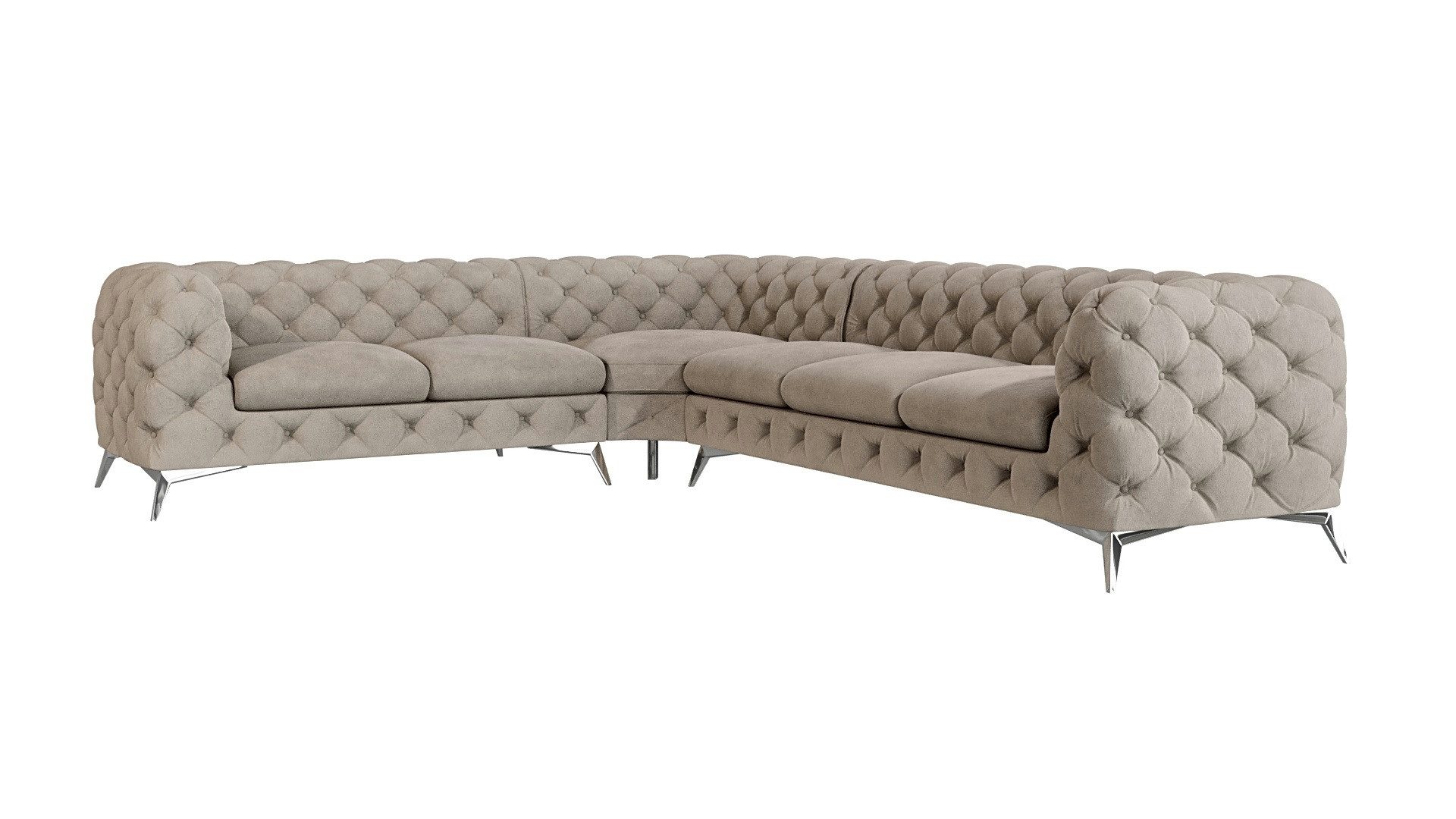 S-Style Möbel Ecksofa Kalina, Chesterfield mit günstig online kaufen