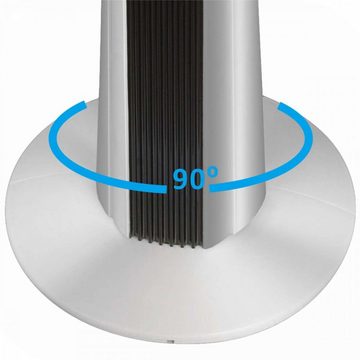 Syntrox Turmventilator Syntrox XXL Turmventilator mit Fernbedienung und Oszillation silber