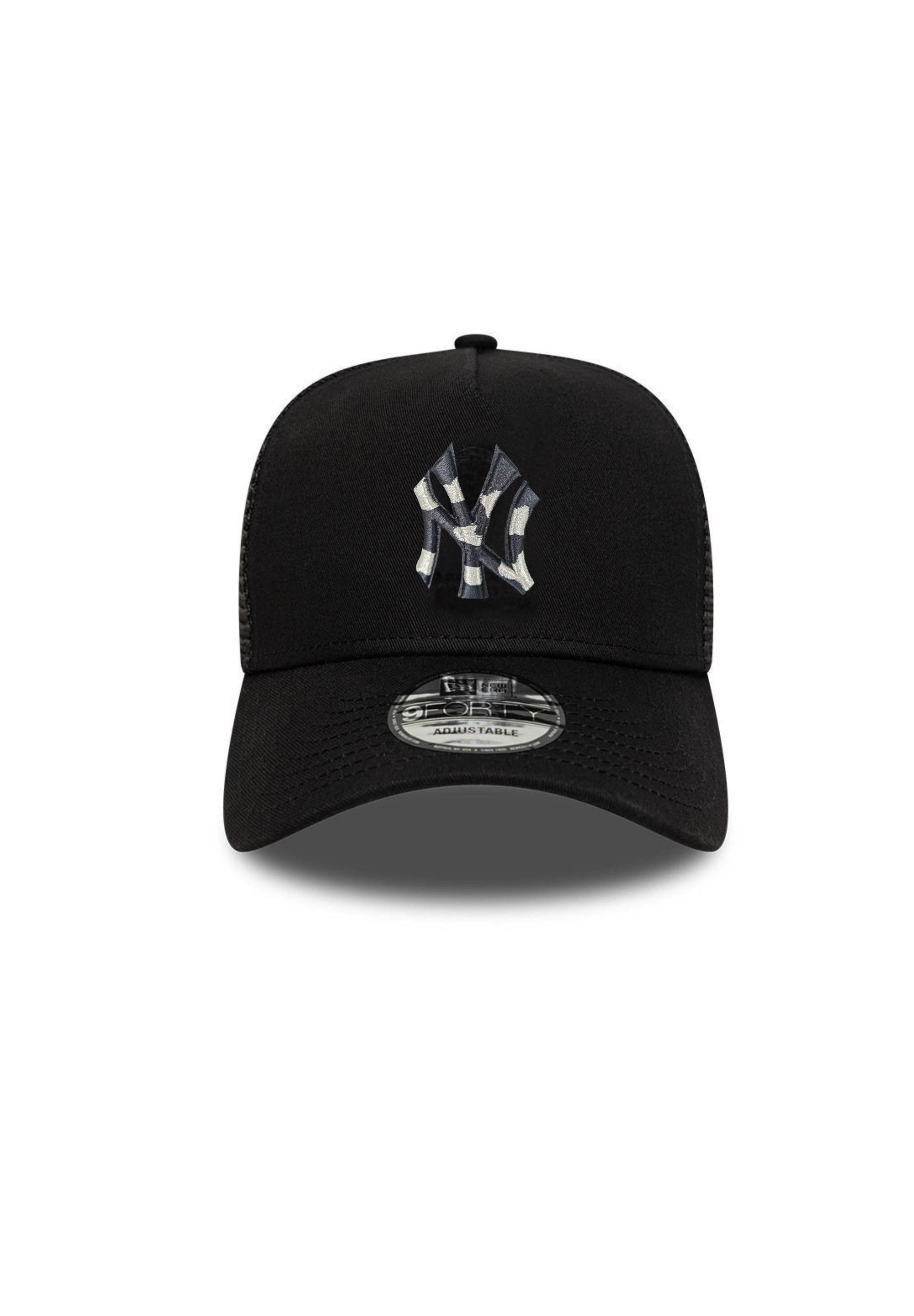 New Era Baseball Cap New York Yankees MLB Camouflage Infill Schwarz Verstellbare 9Forty A-F (1-St)